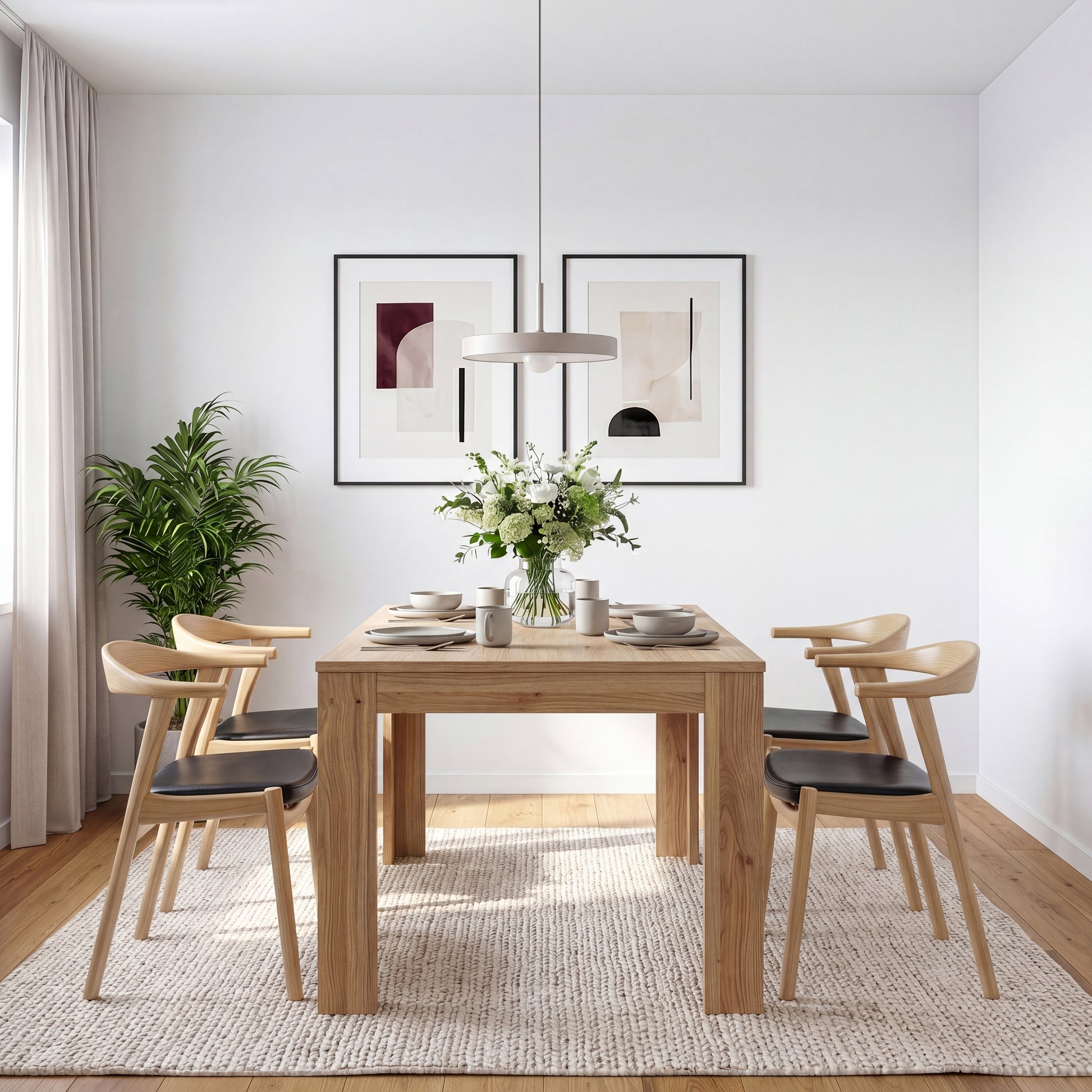 Grafton Extending Dining Table in Oak 120-175cm