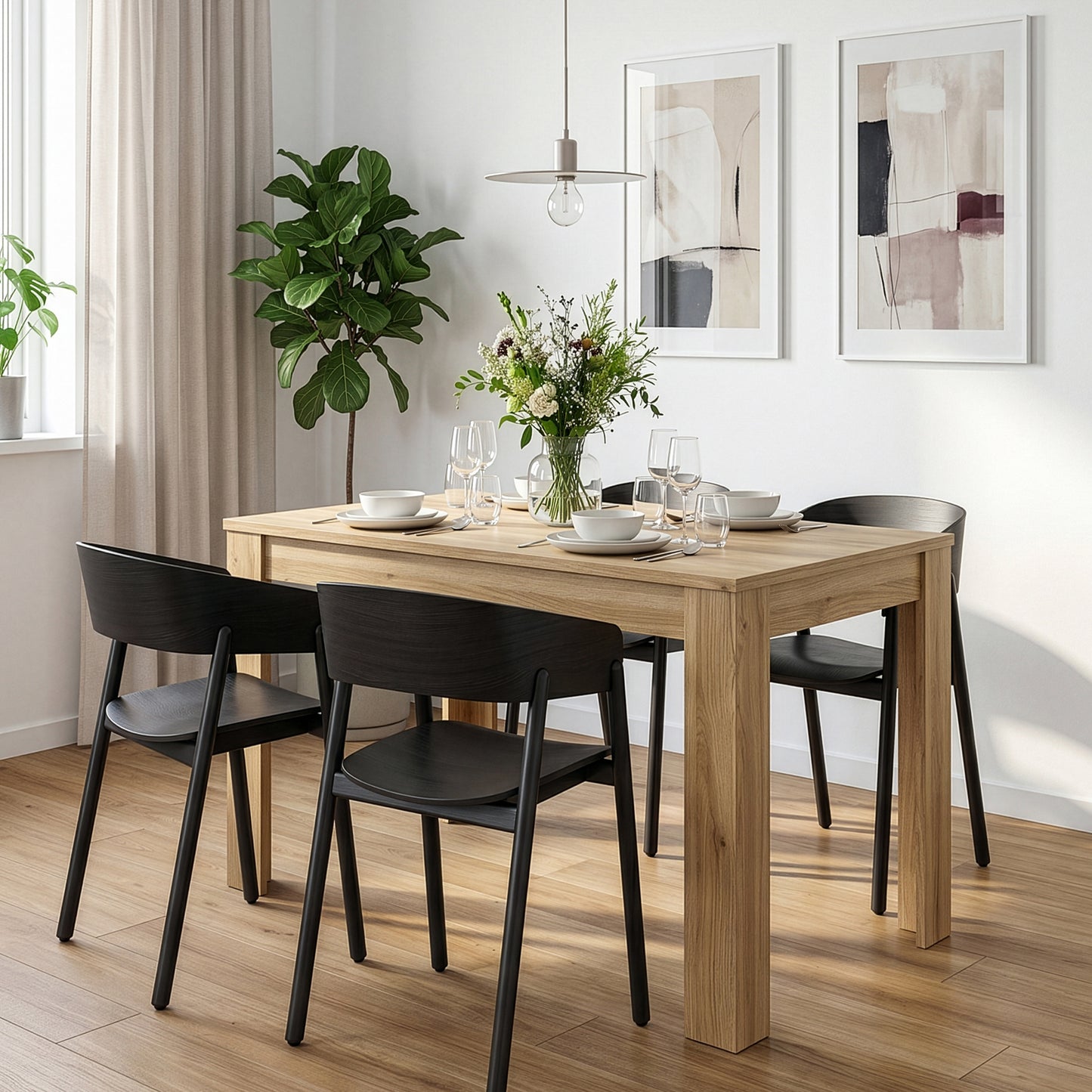 Grafton Extending Dining Table in Oak 120-175cm