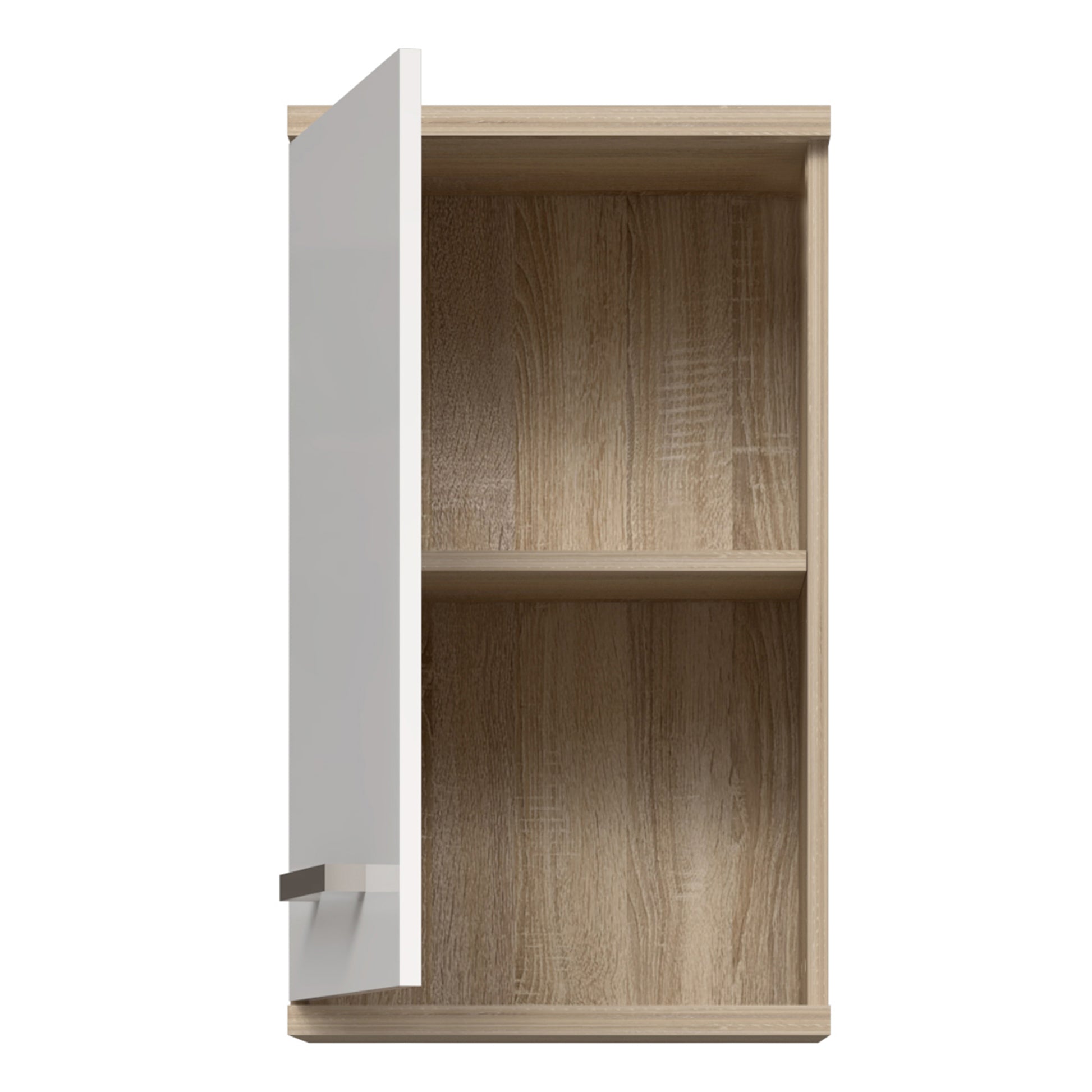 Veris 5 Piece Bathroom Set Sonoma Oak & White High Gloss