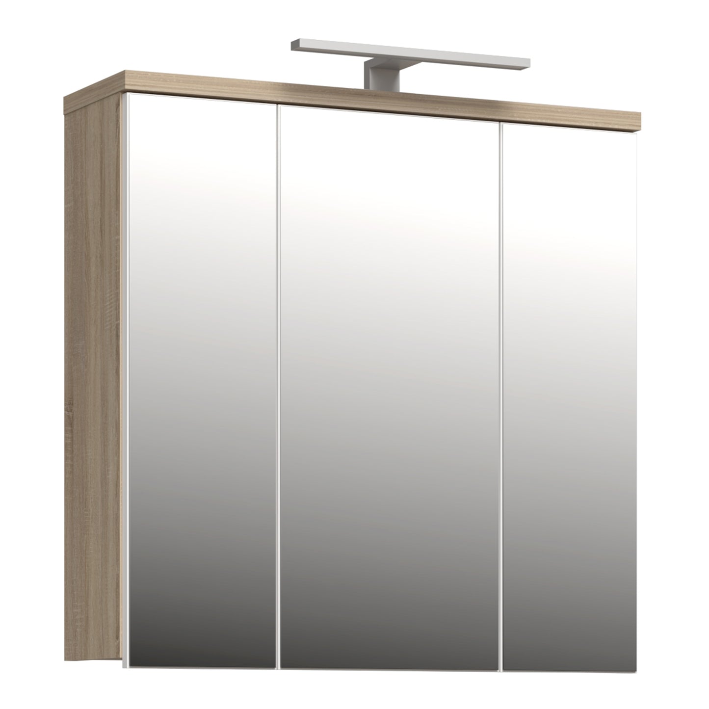 Veris 5 Piece Bathroom Set Sonoma Oak & White High Gloss