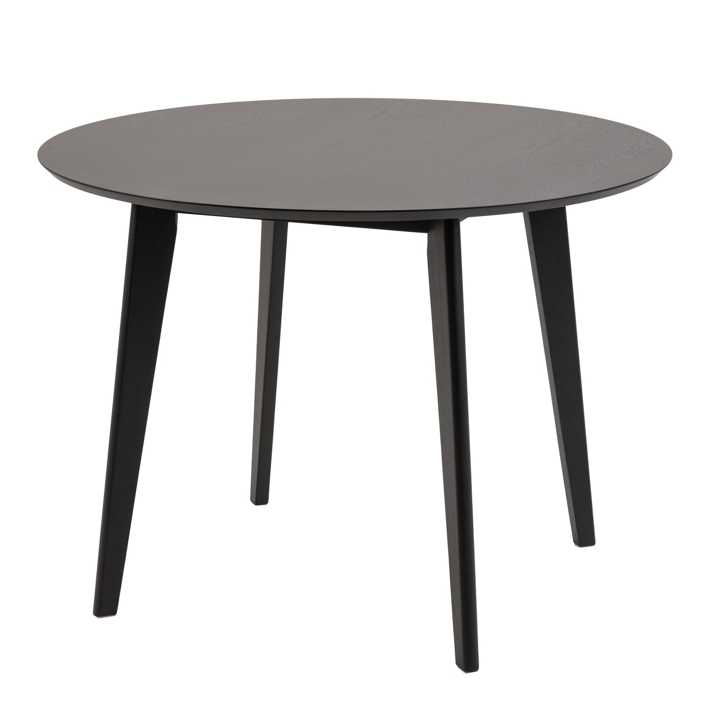 Roxby Round Dining Table in Black 105cm