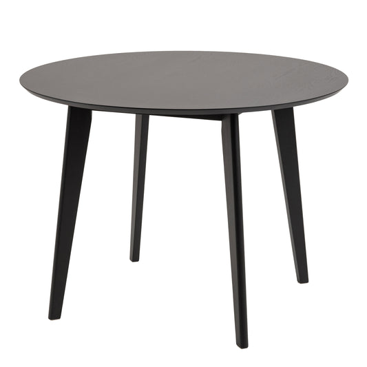 Roxby Round Dining Table in Black 105cm