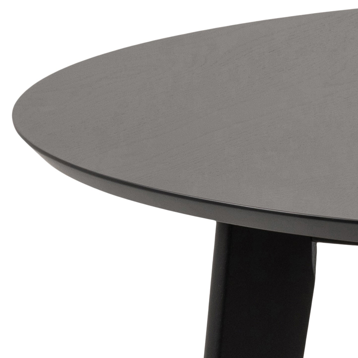 Roxby Round Dining Table in Black 105cm includes 4 Roxby Dining Chairs in Black