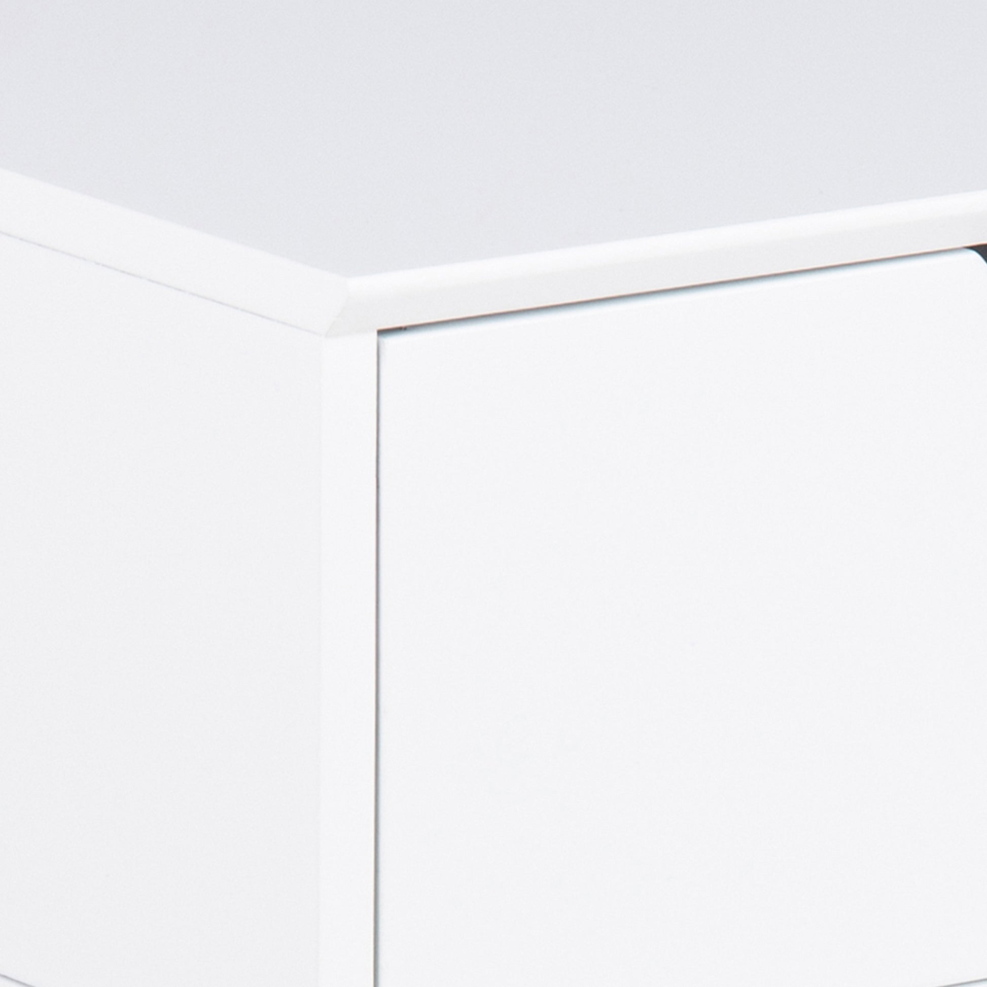Mitra 1 Drawer Bedside Table in White