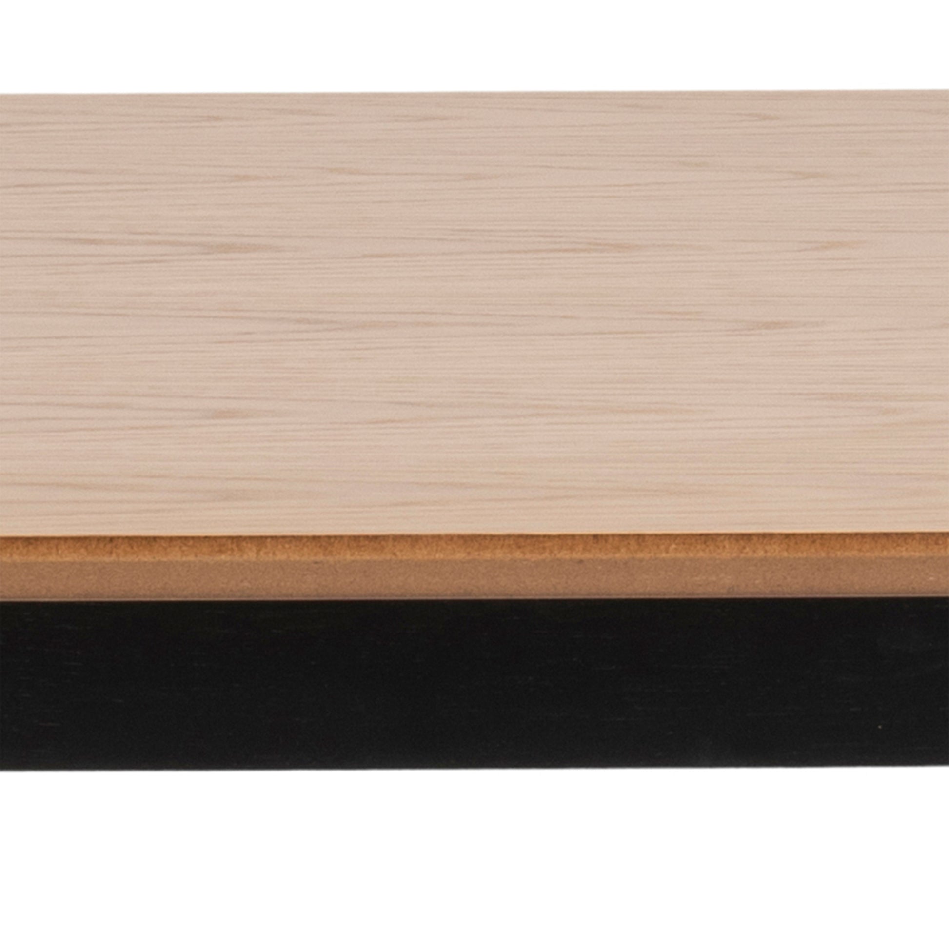 Roxby Dining Table in Oak & Black 120x80cm