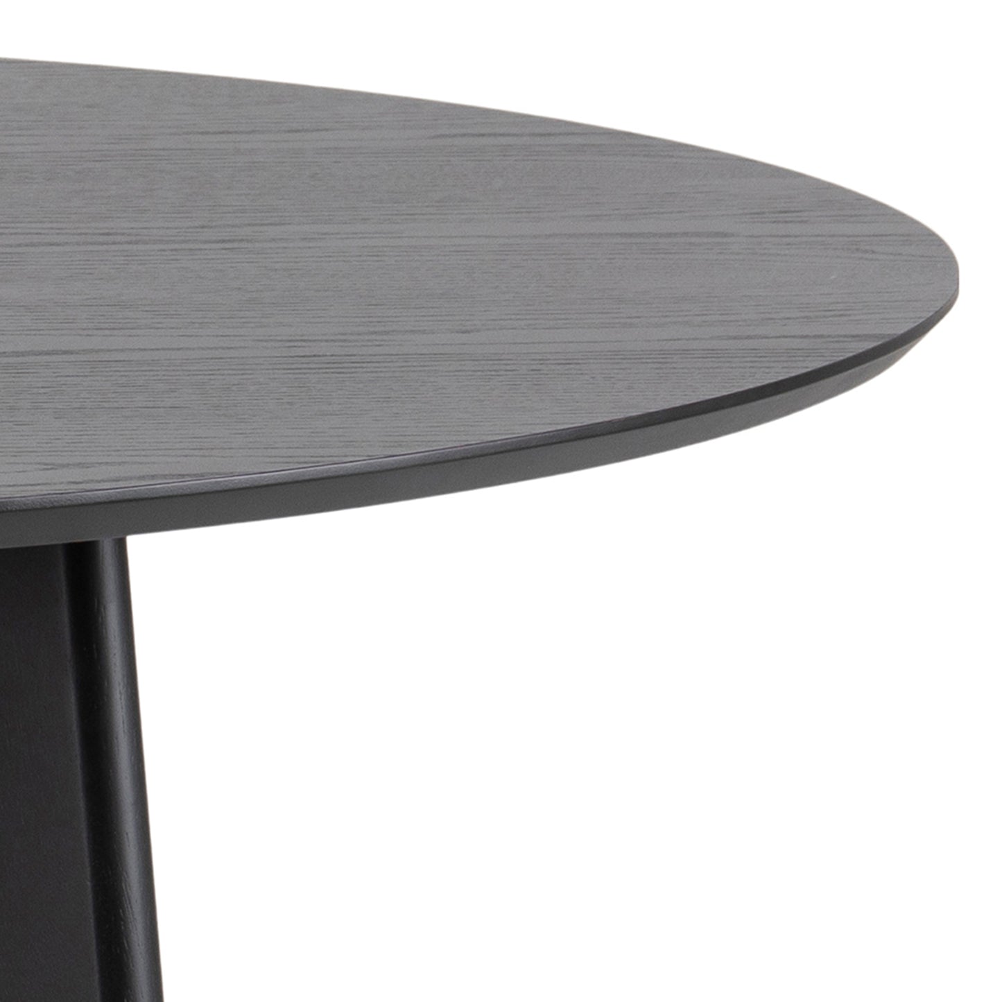 Roxby Round Dining Table in Black 140cm