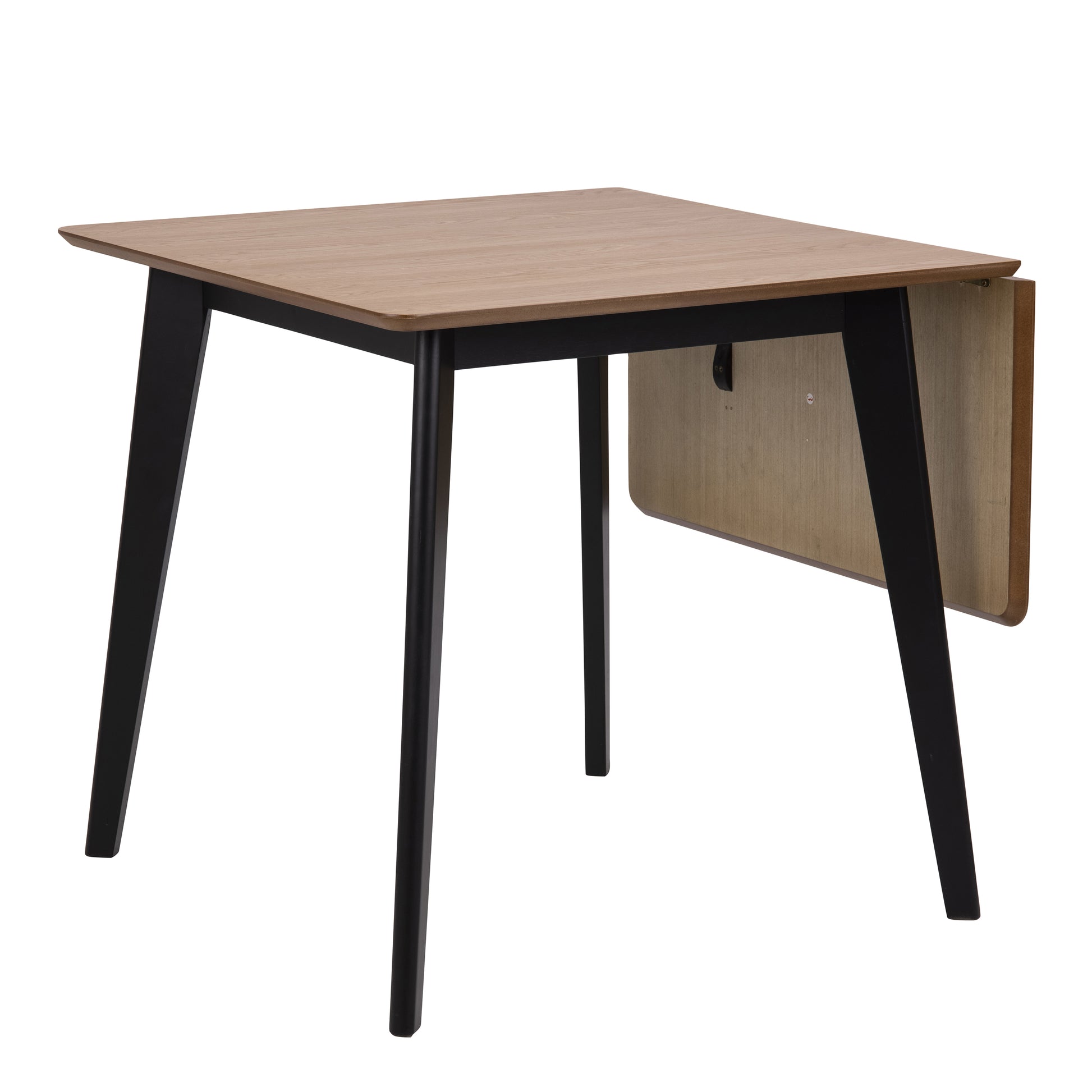 Roxby Extending Dining Table 120x80cm in Oak & Black
