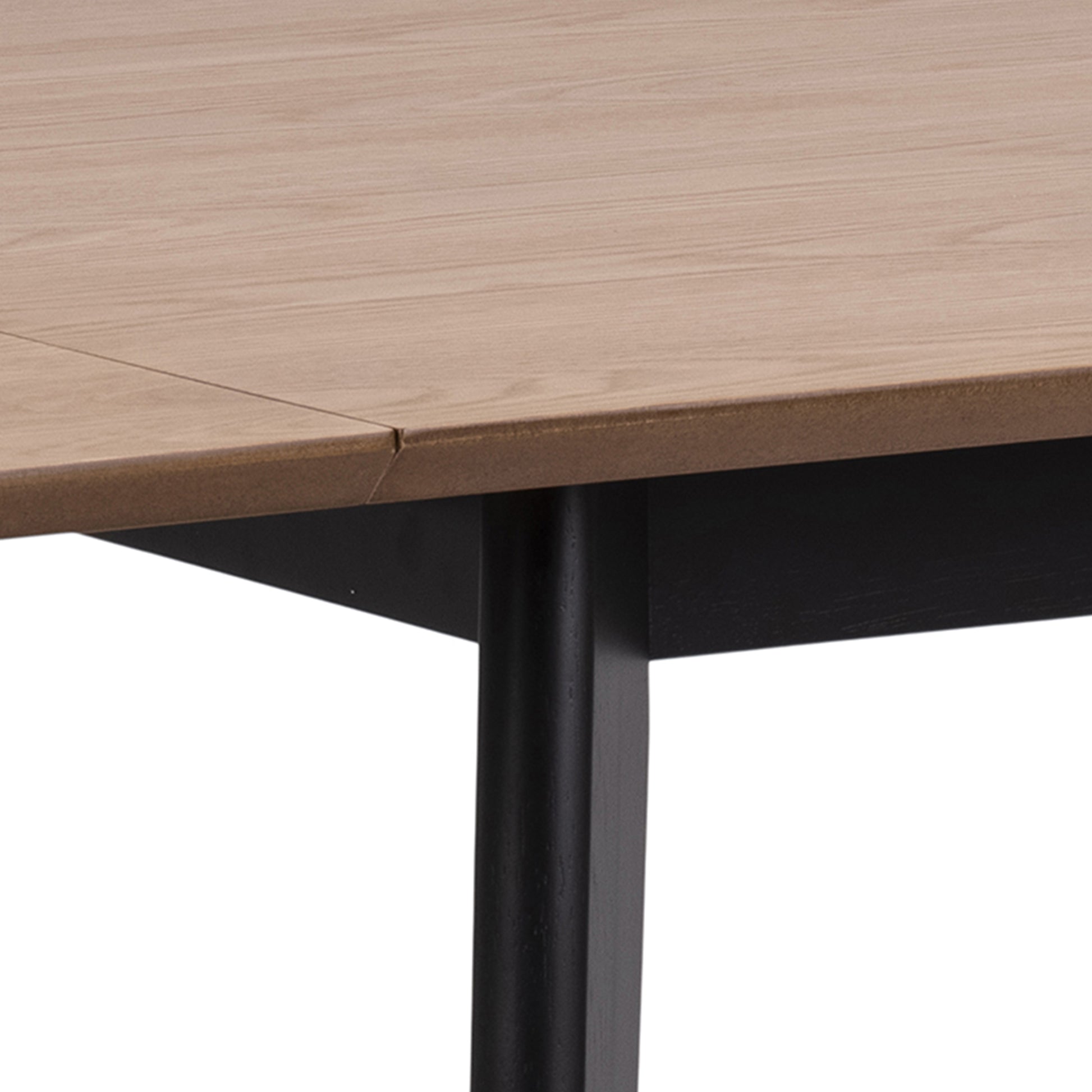 Roxby Extending Dining Table 120x80cm in Oak & Black