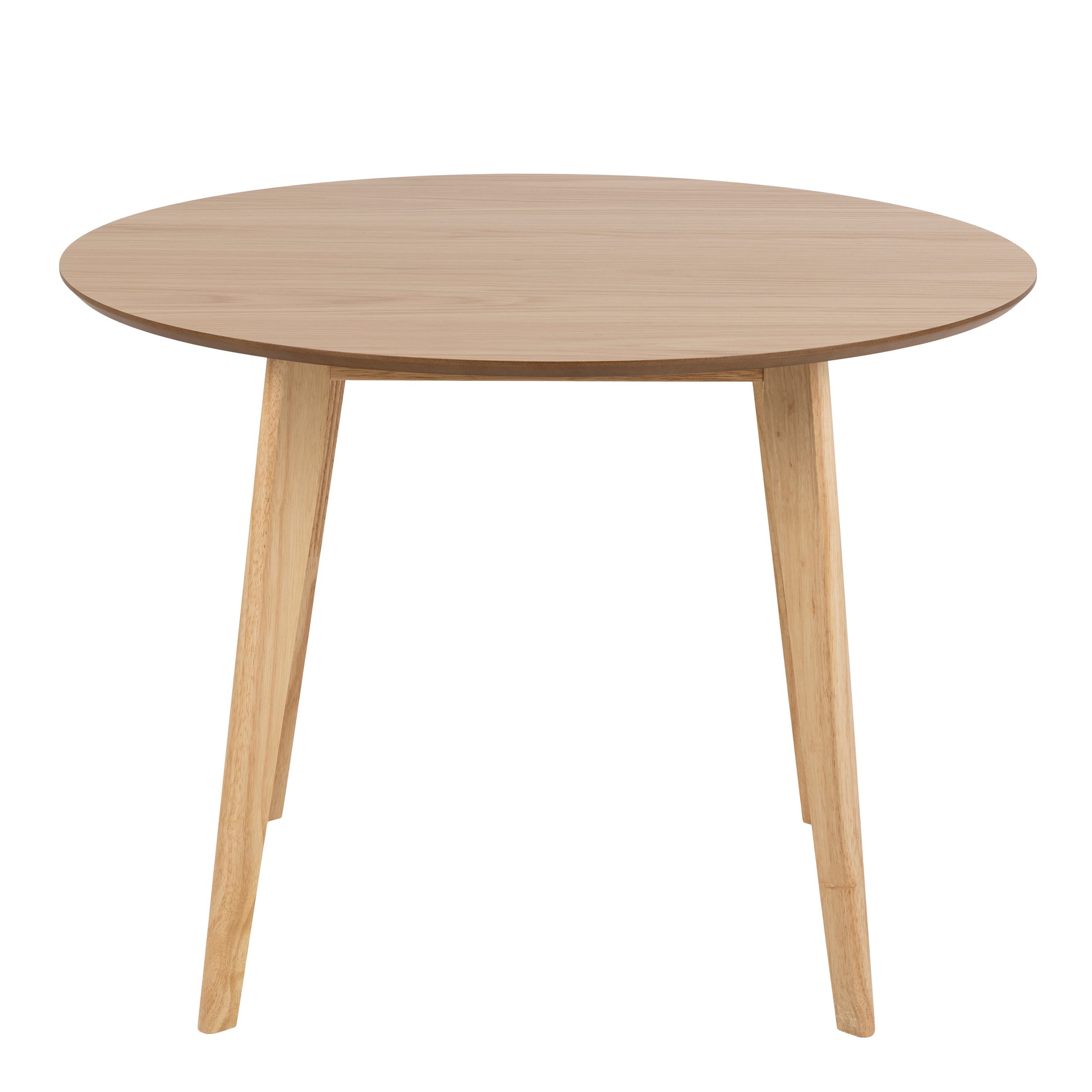 Roxby Round Dining Table in Oak 105cm includes 4 Roxby Dining Chairs in Oak