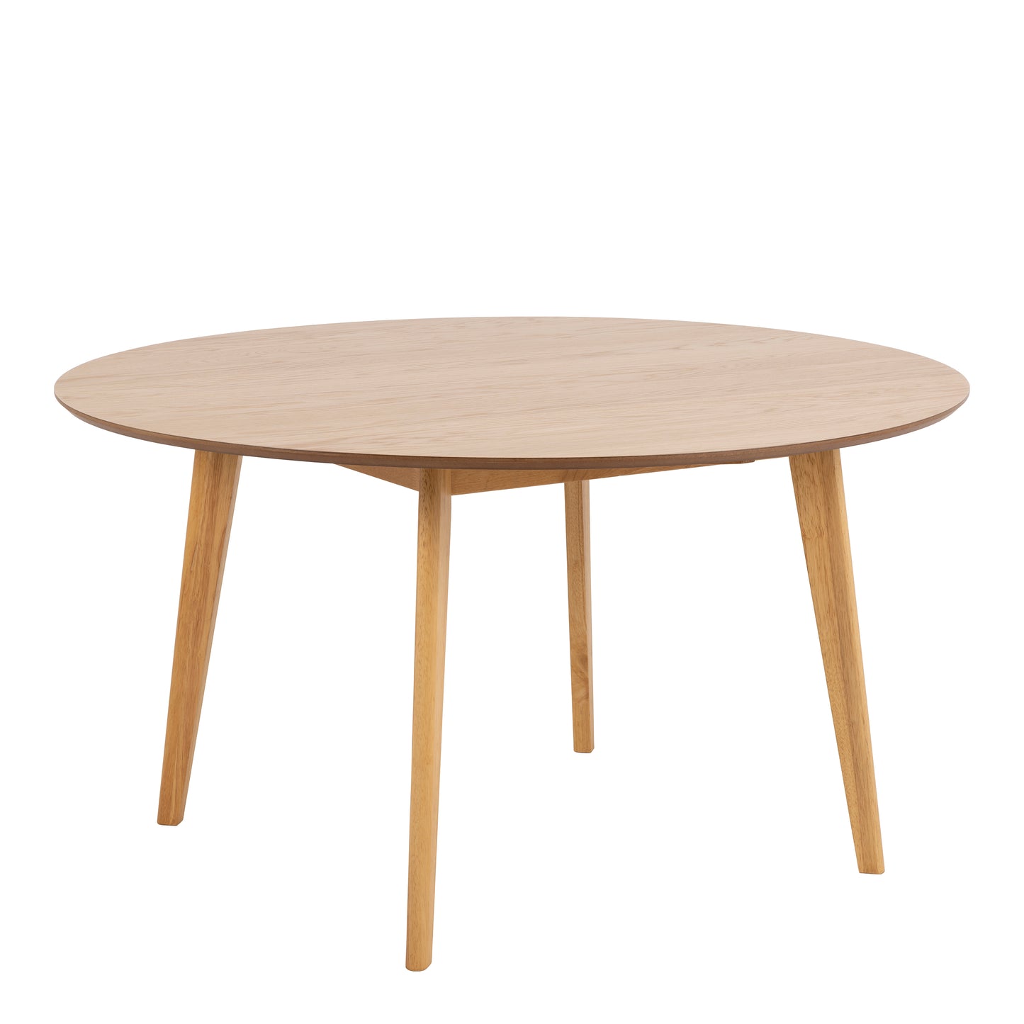 Roxby Round Dining Table in Oak 140cm includes 4 Roxby Dining Chairs in Oak