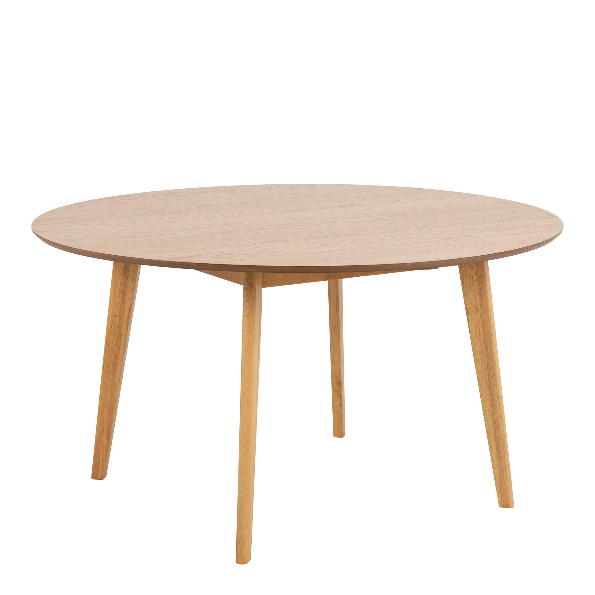 Roxby Round Dining Table in Oak 140cm includes 4 Roxby Dining Chairs in Oak