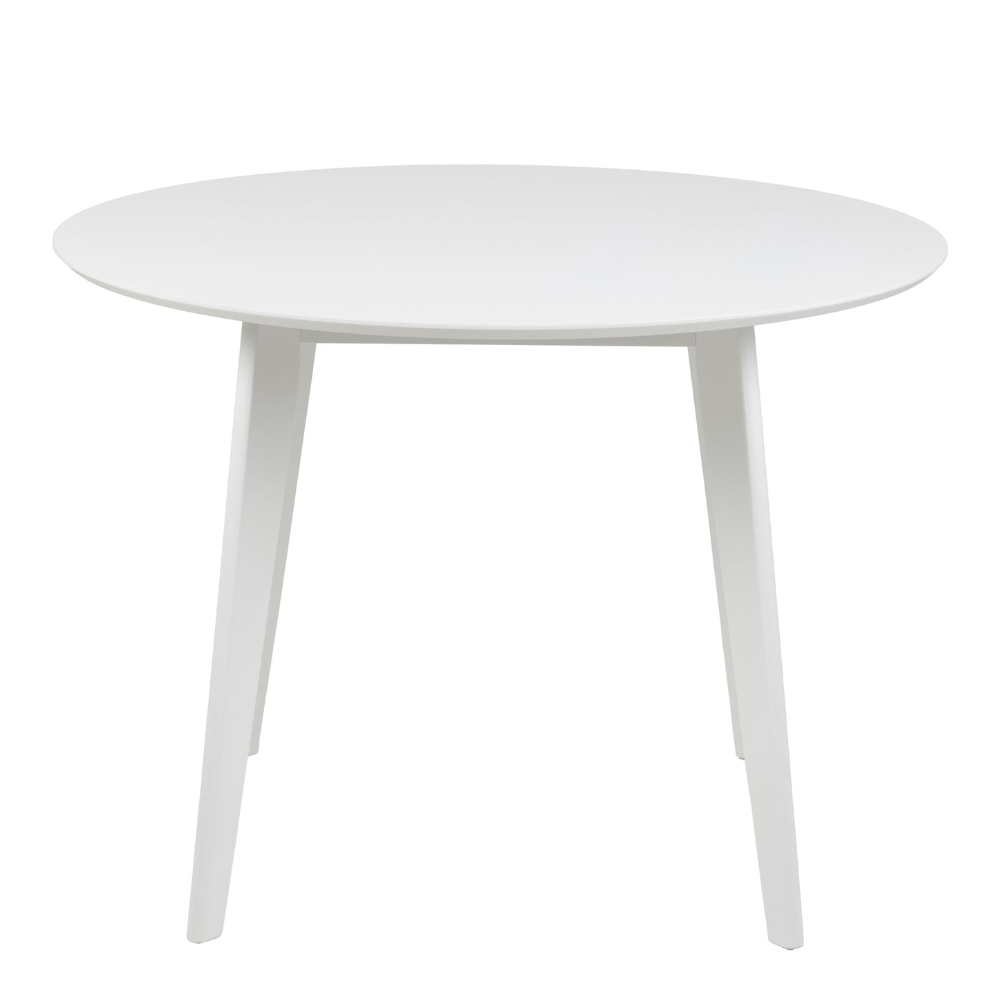 Roxby Round Dining Table in White 105cm