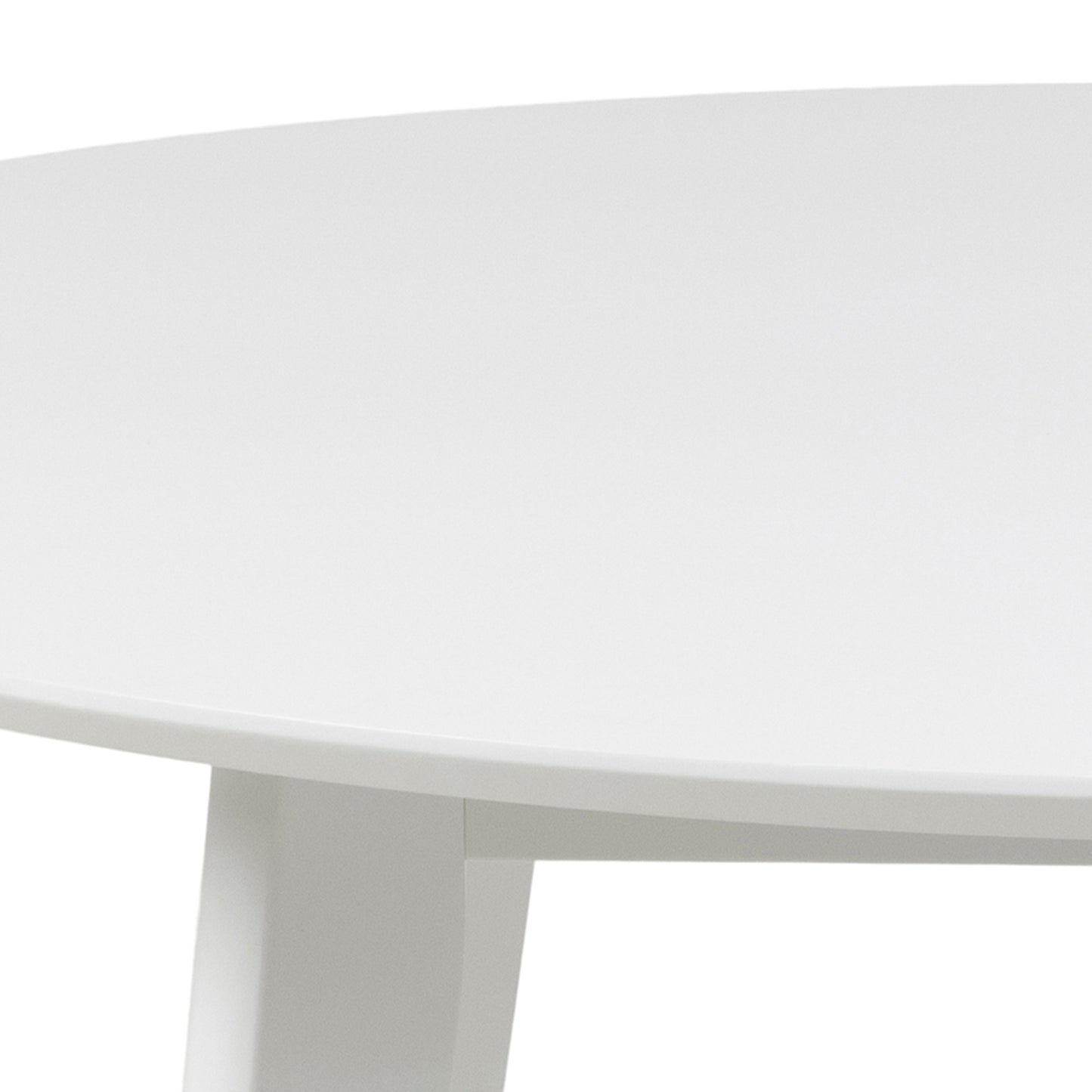 Roxby Round Dining Table in White 105cm