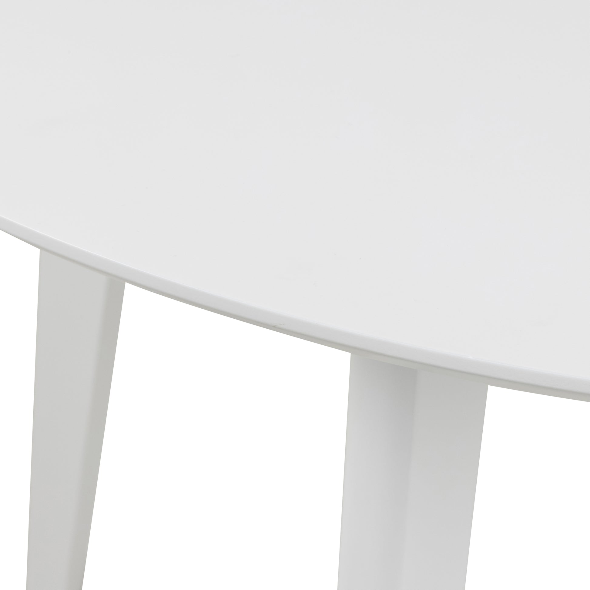 Roxby Round Dining Table in White 105cm