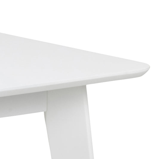 Roxby Square Dining Table in White 120x80cm includes 2 Roxby Dining Chairs in White