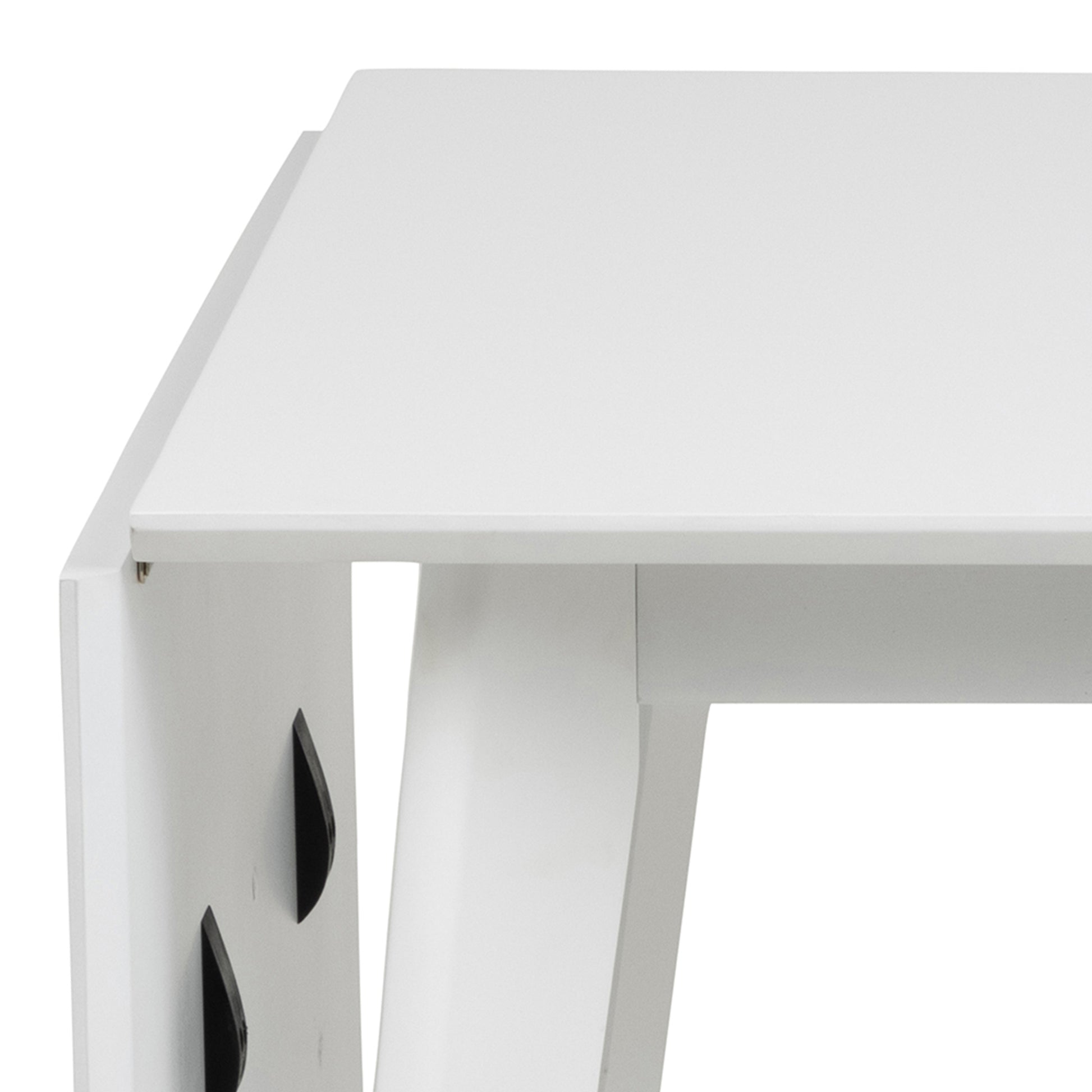 Roxby Square Dining Table in White 120x80cm includes 2 Roxby Dining Chairs in White