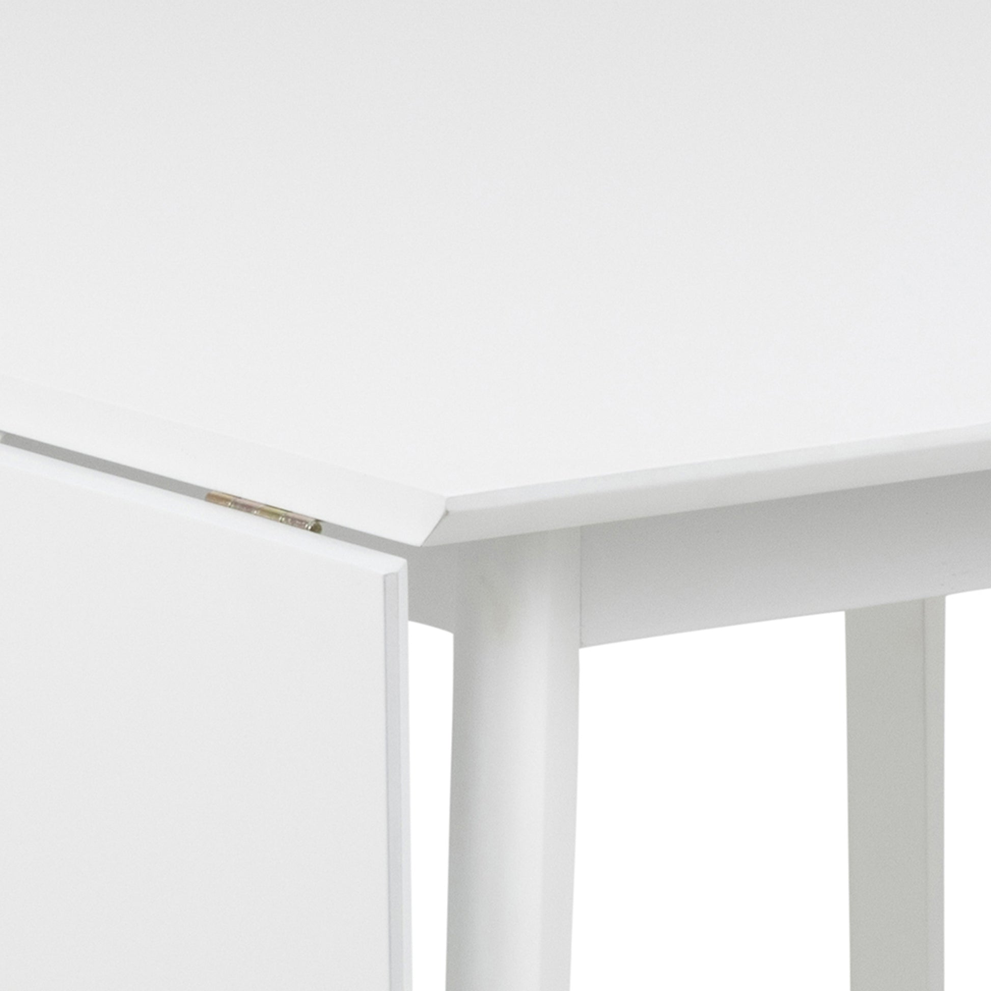 Roxby Square Dining Table in White 120x80cm includes 4 Roxby Dining Chairs in White