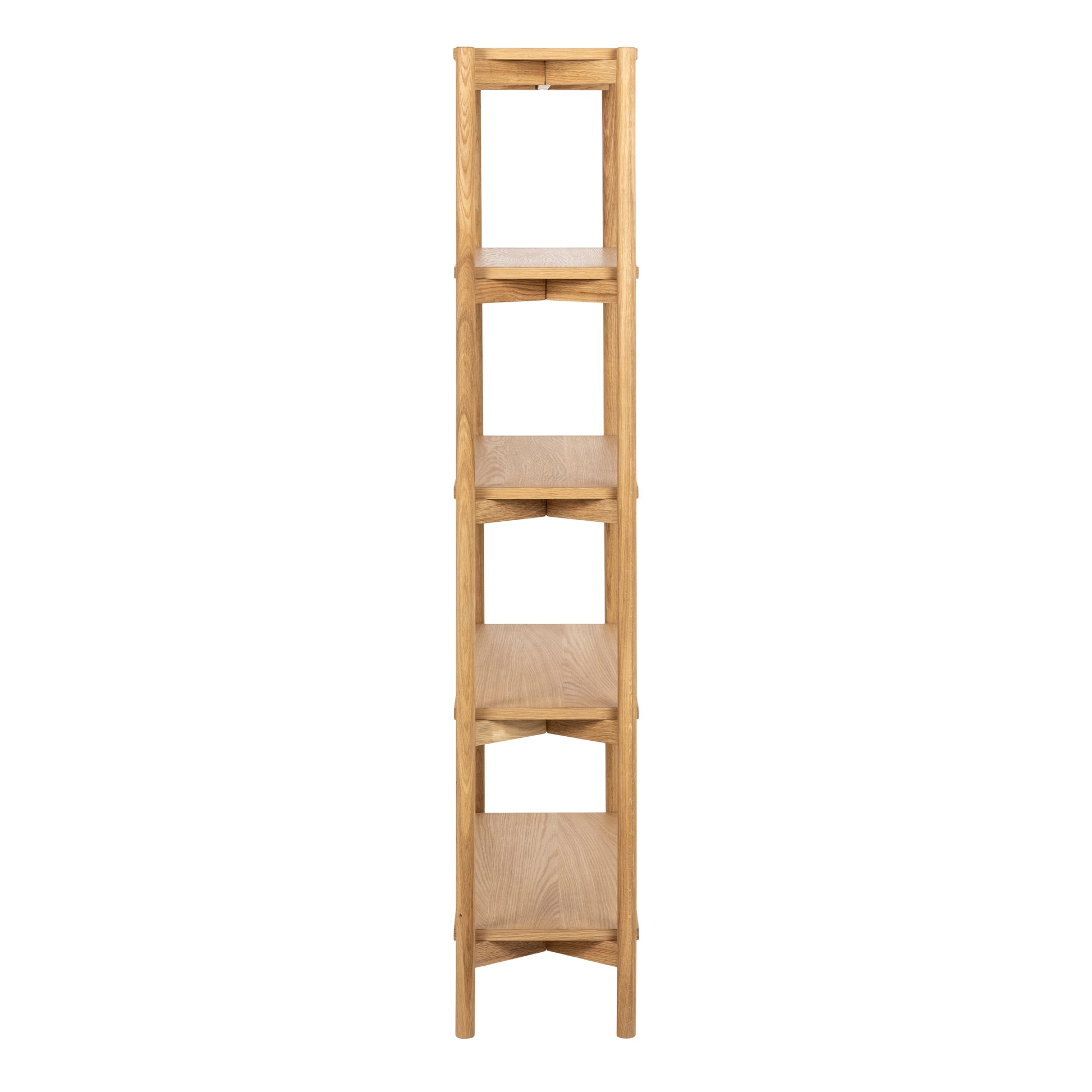 Braidwood Bookcase with 4 Shelves in Oak
