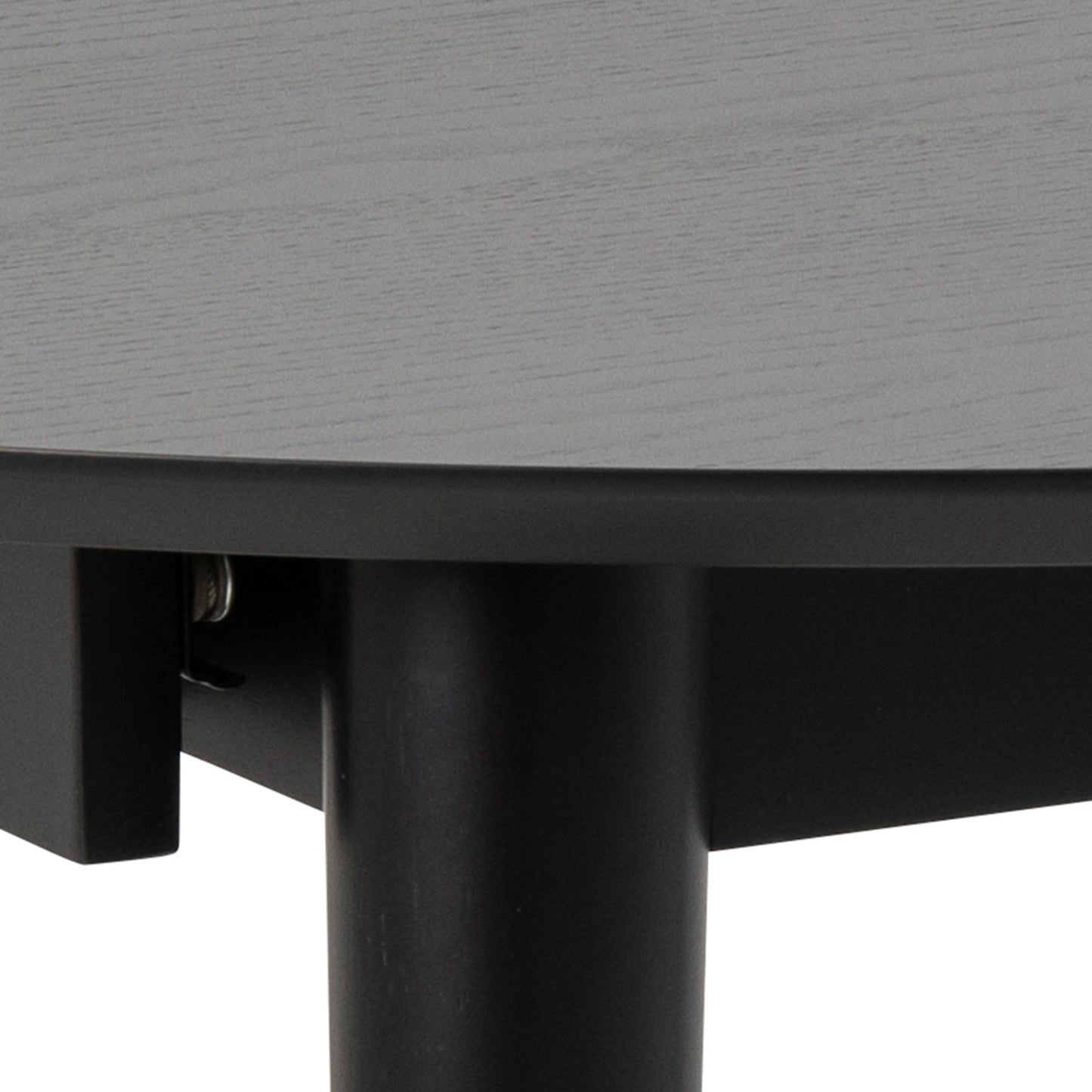 Montreux Round Extending Dining Table in Black 115-154cm includes 4 Cassandra Dining Chairs with Armrest in Black