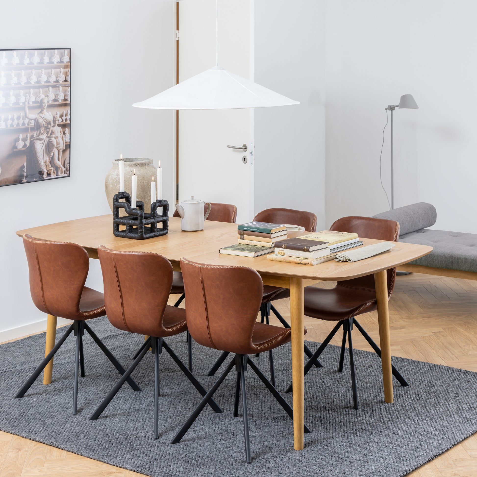 Montreux Rectangular Extending Dining Table in Oak 180-219 cm