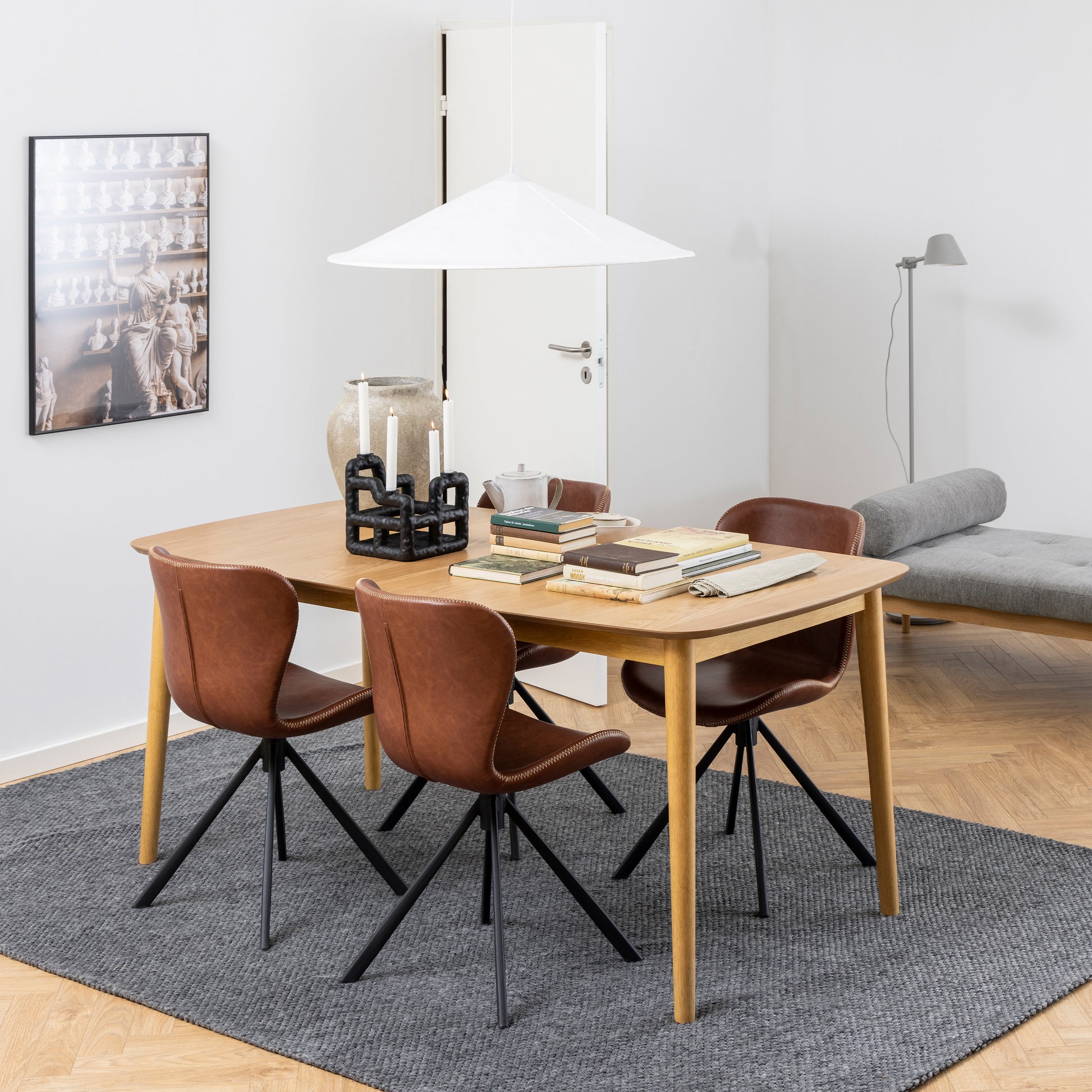 Montreux Rectangular Extending Dining Table in Oak 180-219 cm