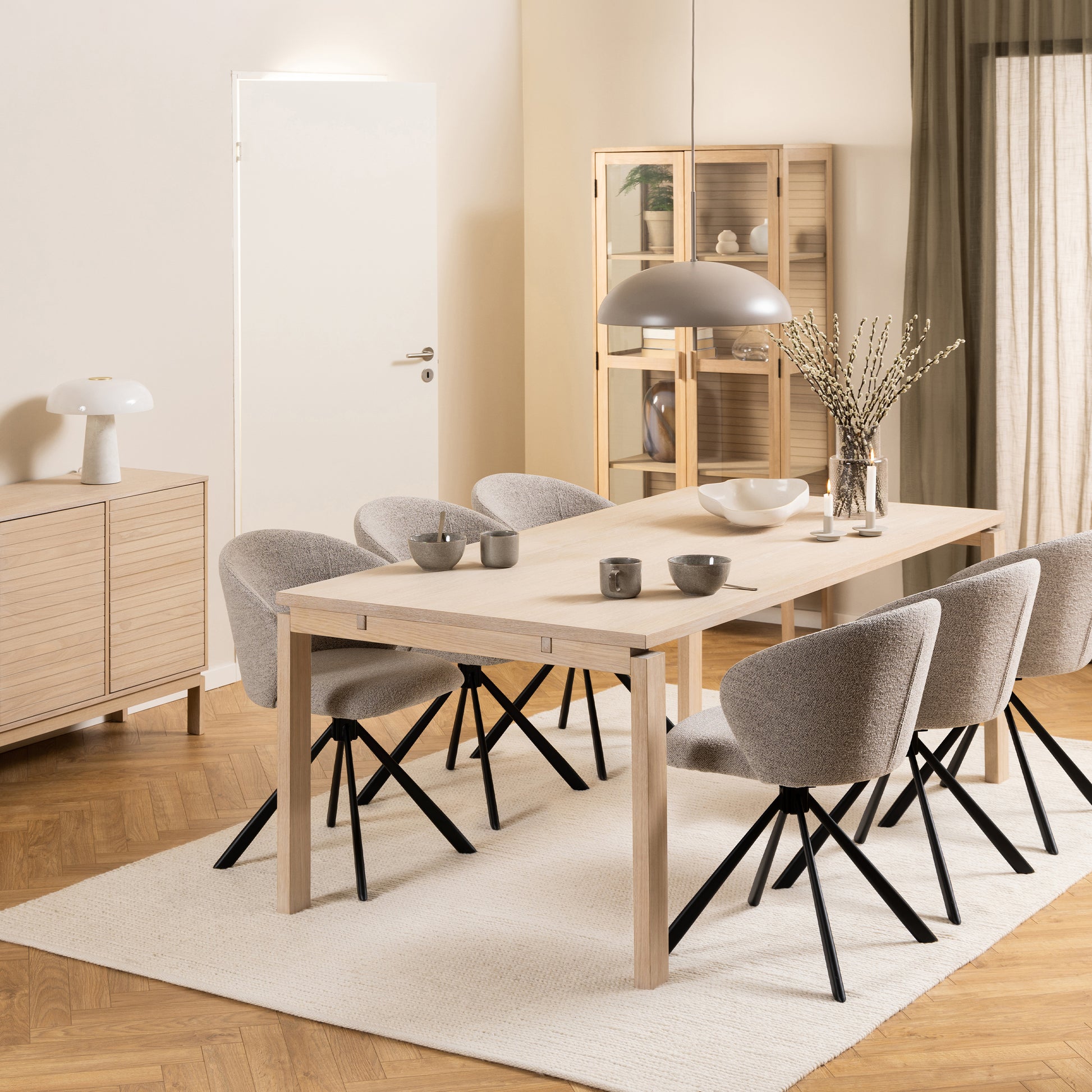 Linley Extending Dining Table in White Oak