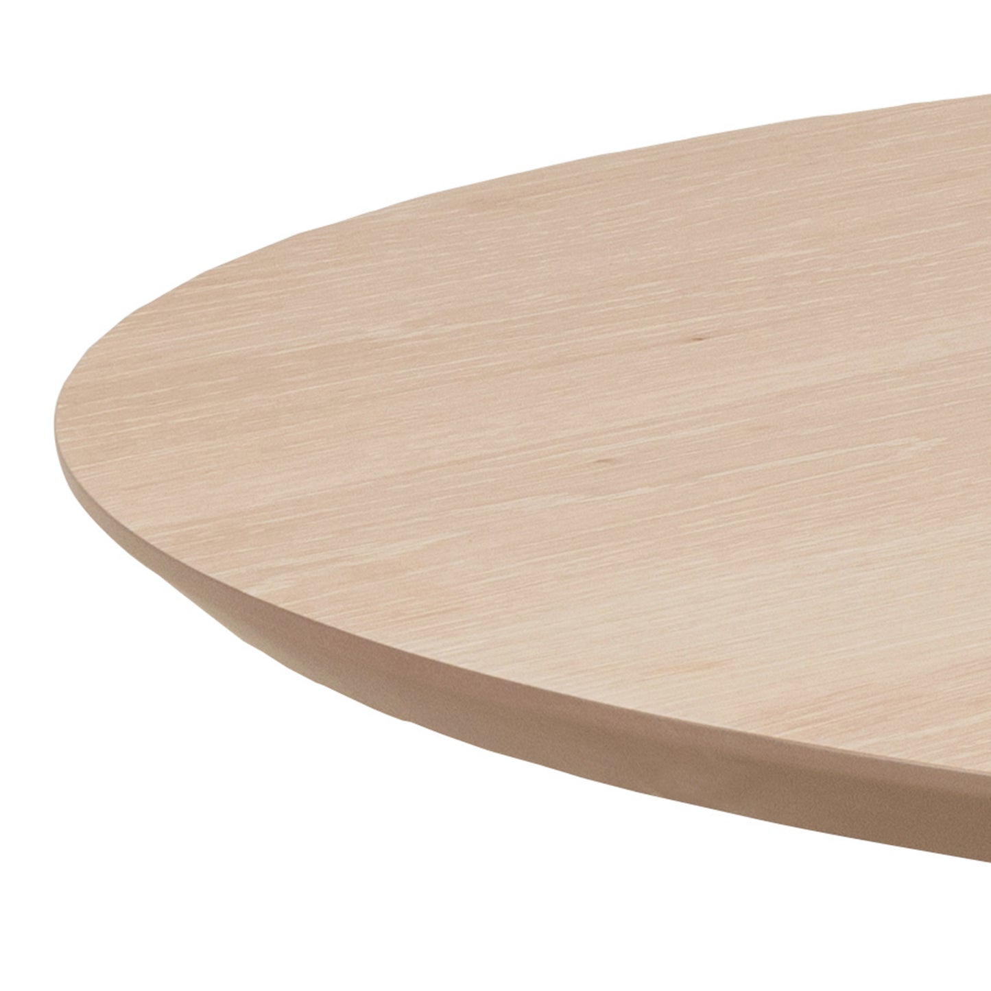 Townsville Round Dining Table in White and Oak 100cm