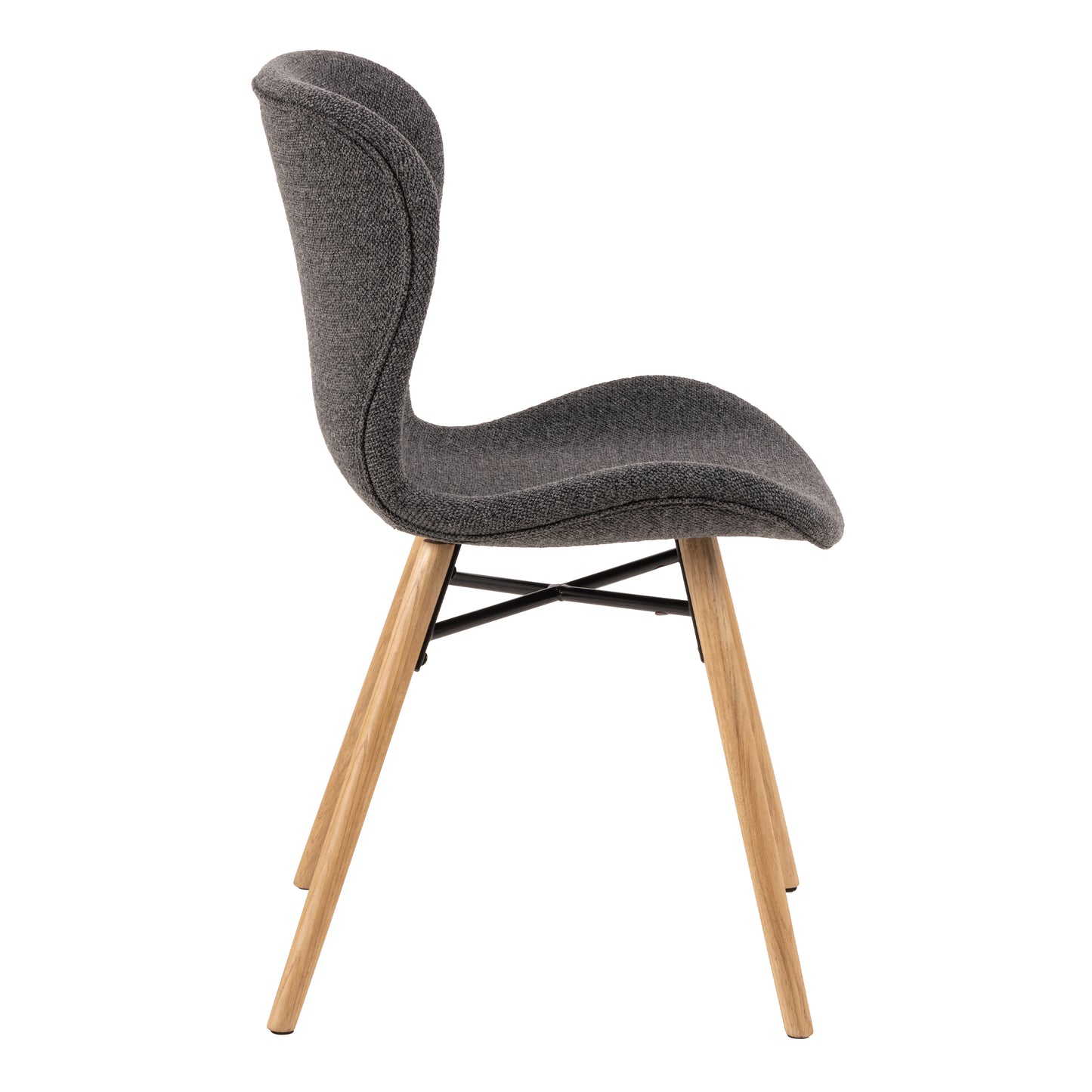 Townsville Round Dining Table in White and Oak 100cm includes 4 Batilda Dining Chairs with Grey Fabric and Oak