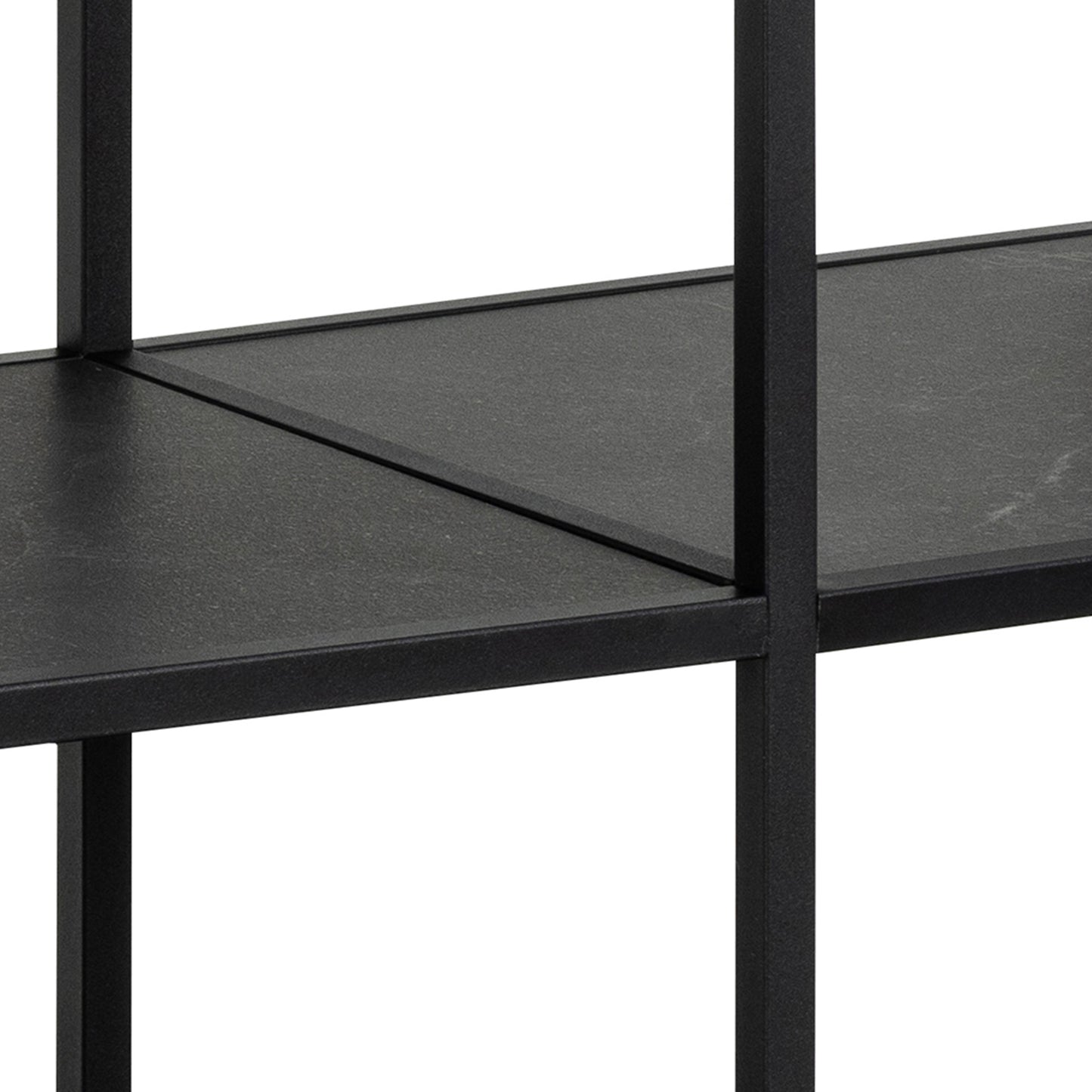 Strington Bookcase with 2 Shelves in Black