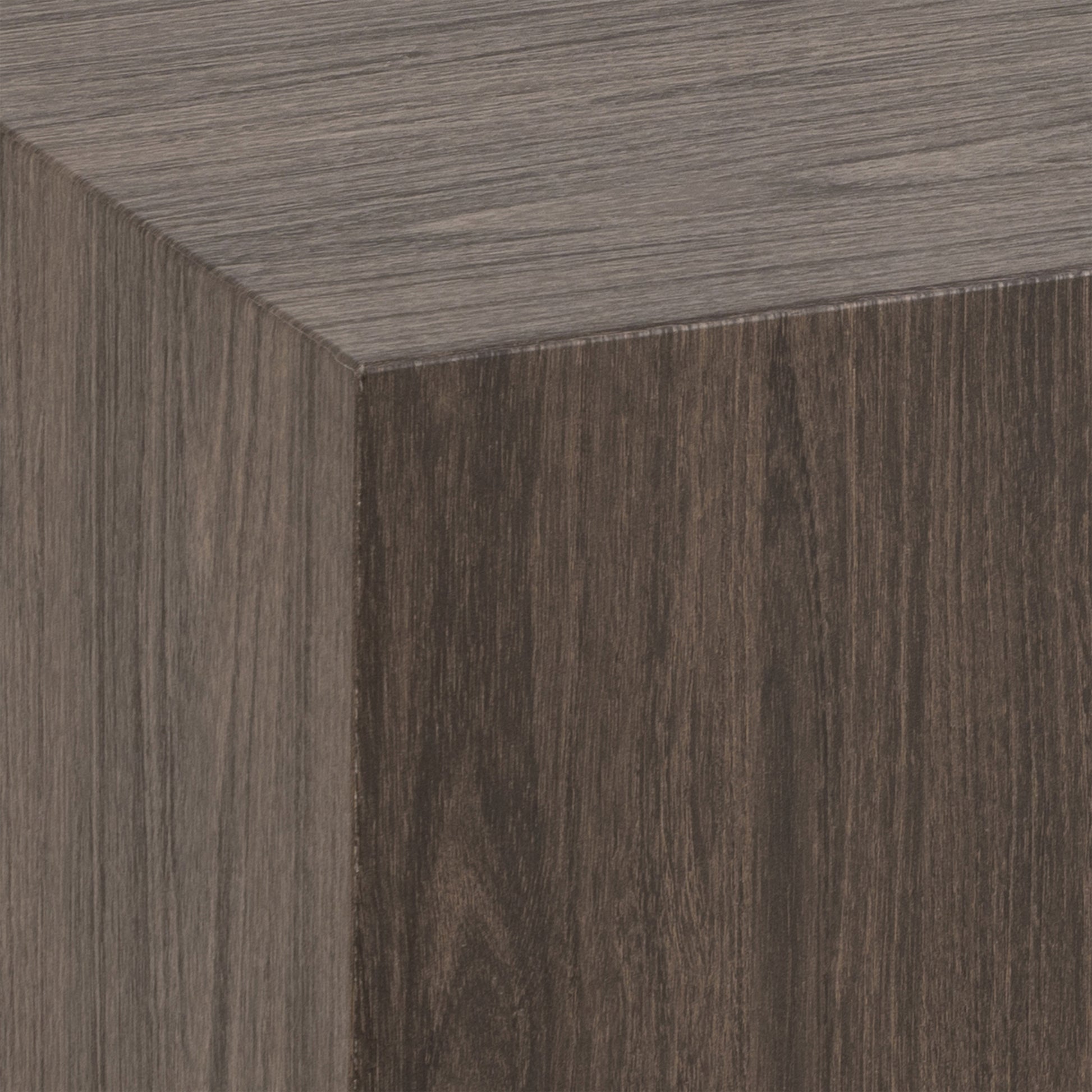 Dice Square Coffee Table Set in Smoked Ash