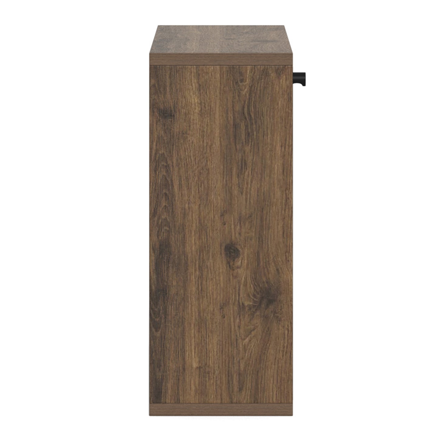 Albany Shoe Cabinet in Smoked Oak with Lamella Front
