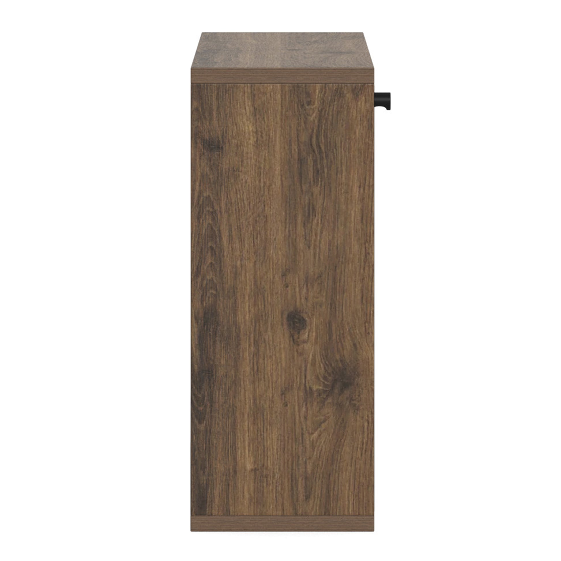 Albany Shoe Cabinet in Smoked Oak with Lamella Front
