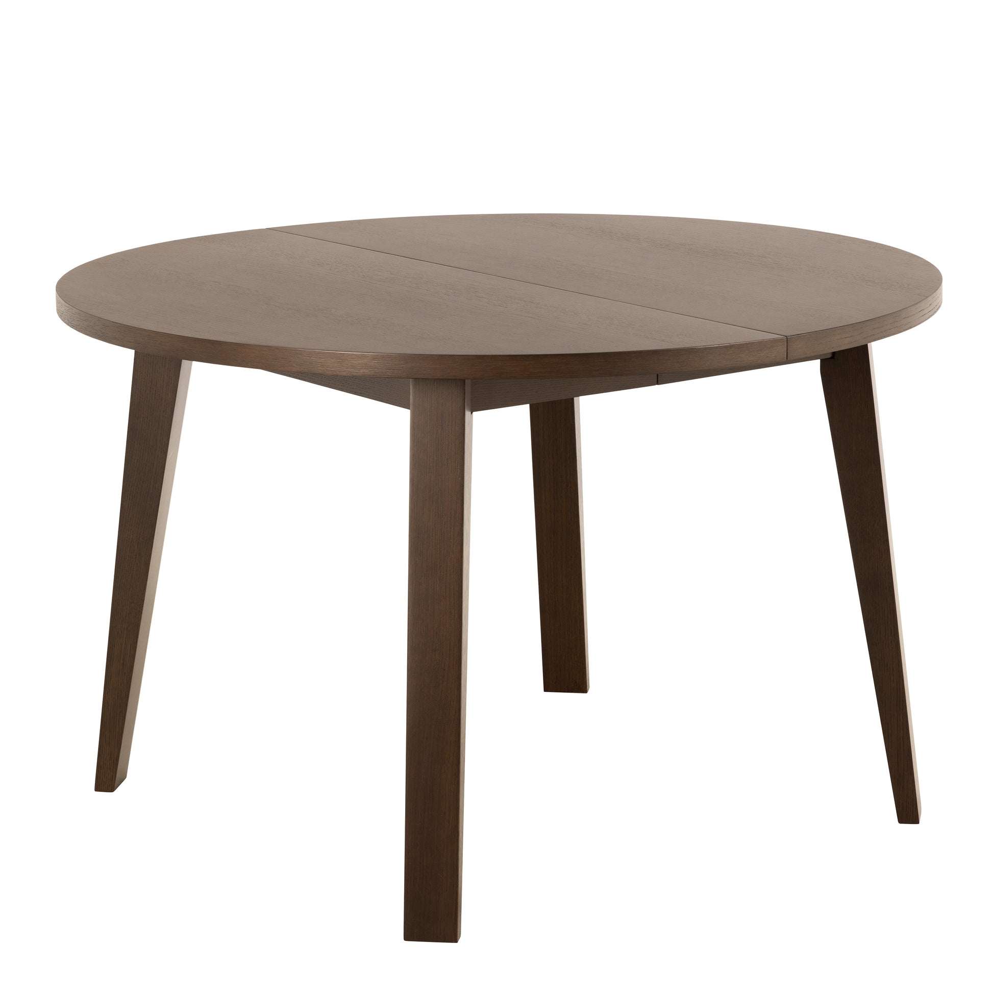 A-Line Round Extendable Dining Table in Smoked Oak 120/220 x 120 x 75cm