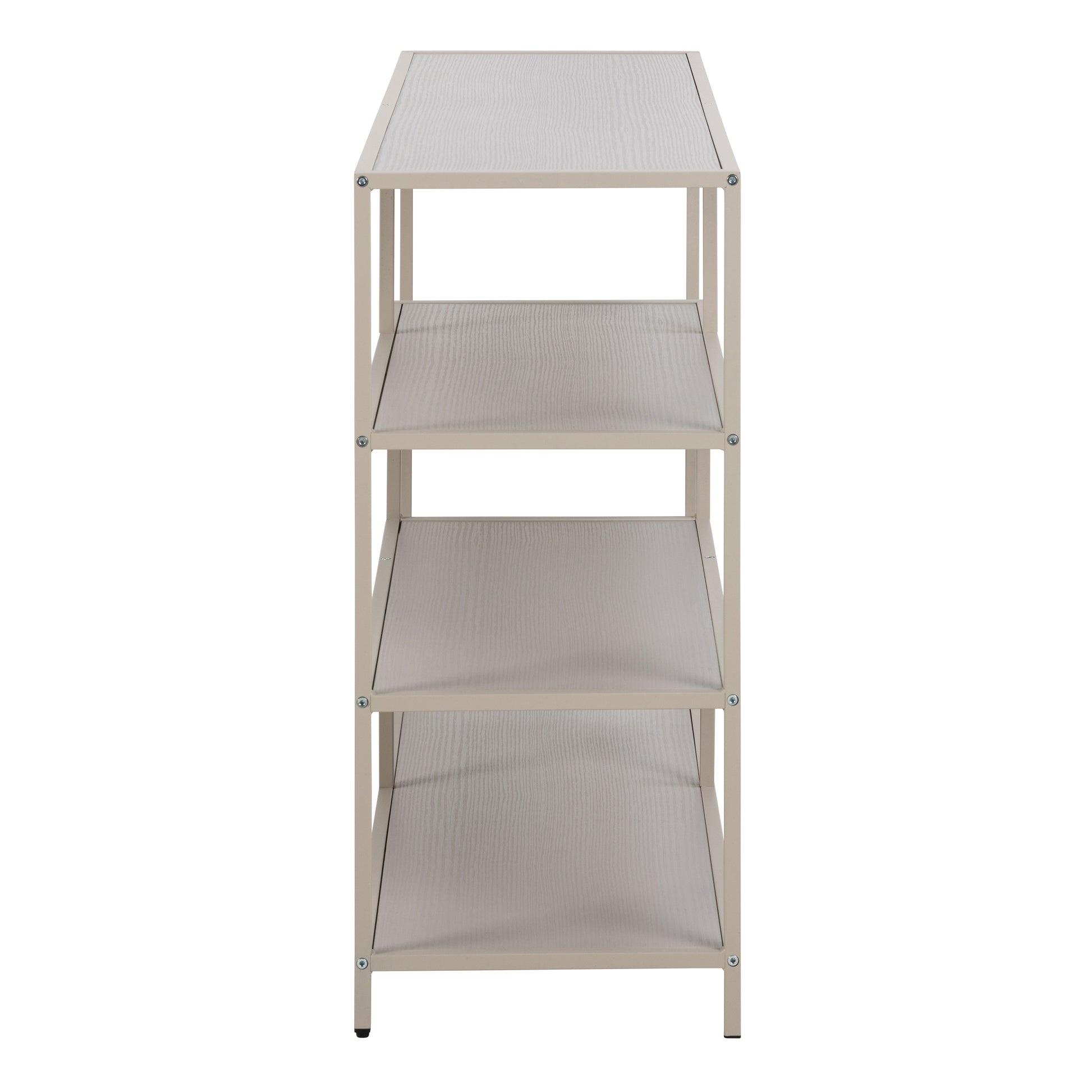 Seaford Bookcase with 4 Shelves in Grey