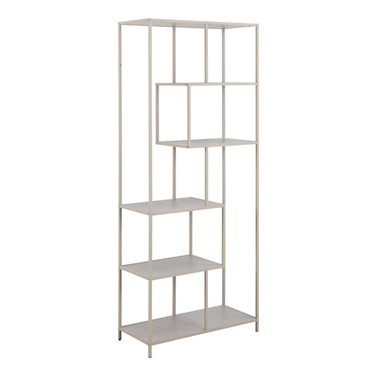 Seaford Bookcase with 5 Shelves in Grey