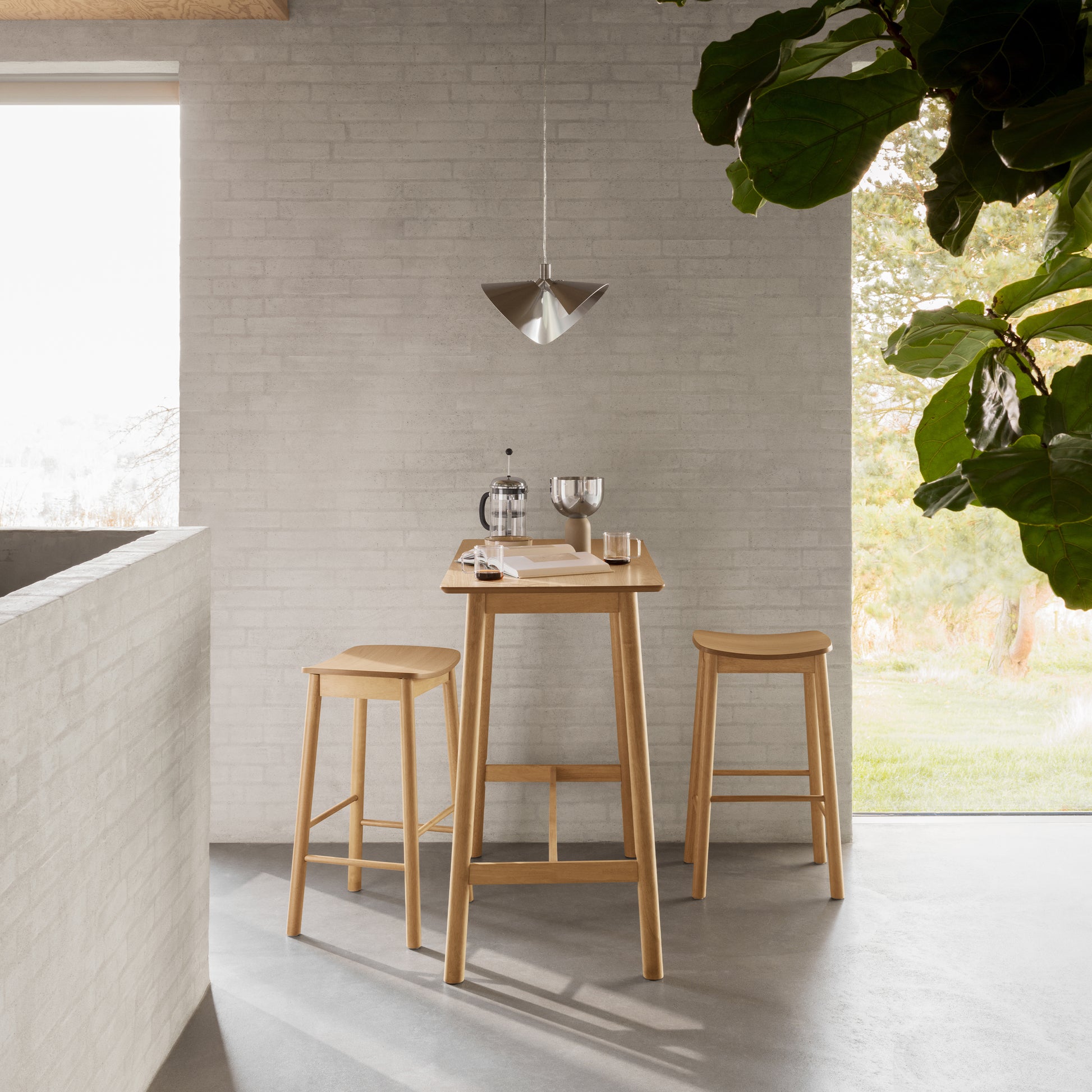Barlow Bar Table in Matt Oak