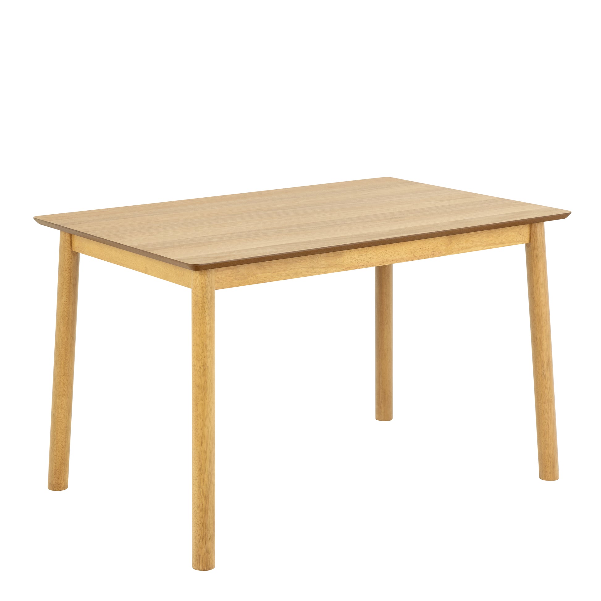 Barlow Rectangular Dining Table in Matt Oak 120x80cm includes 4 Barlow Dining Chairs in Matt Oak