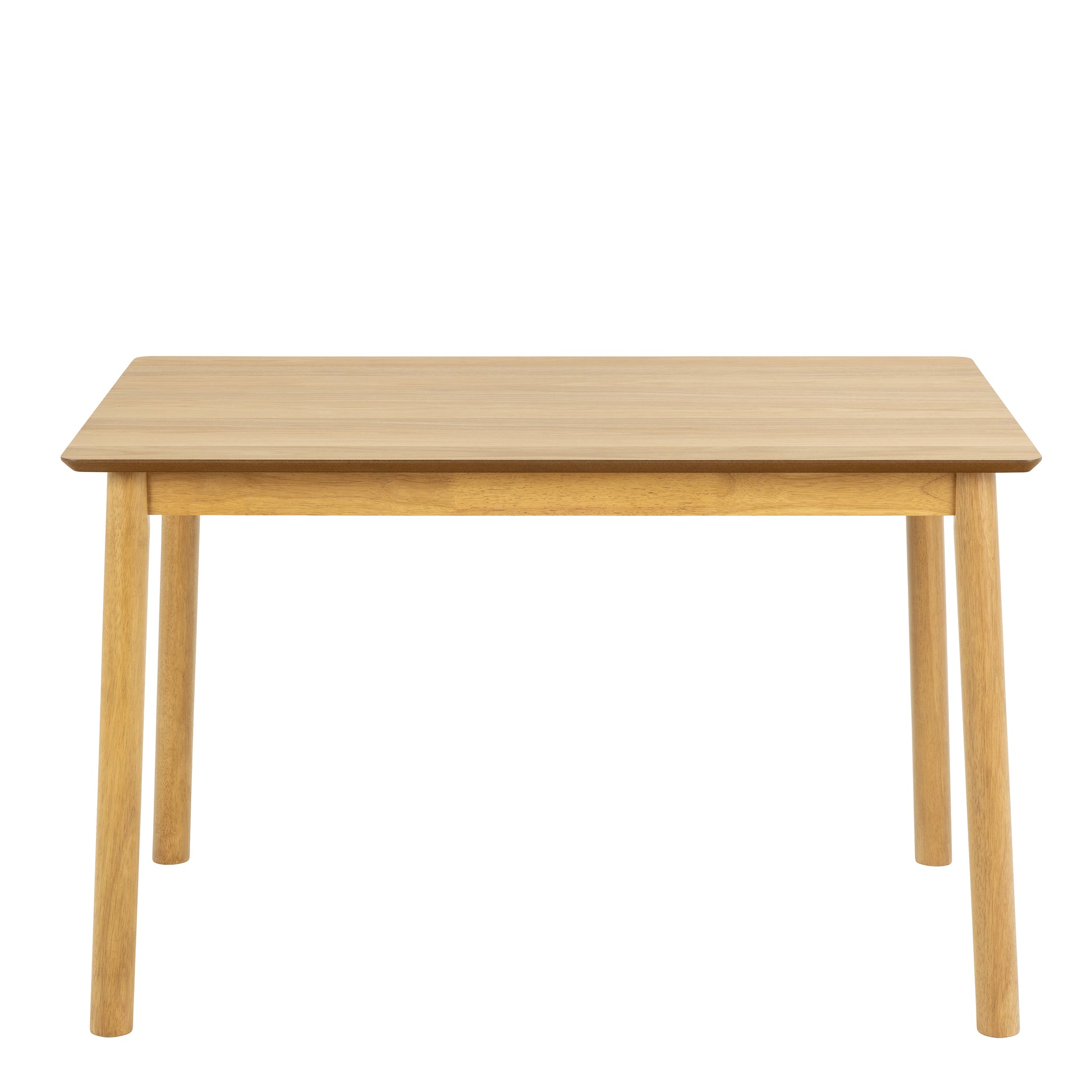 Barlow Rectangular Dining Table in Matt Oak 120x80cm includes 4 Barlow Dining Chairs in Matt Oak