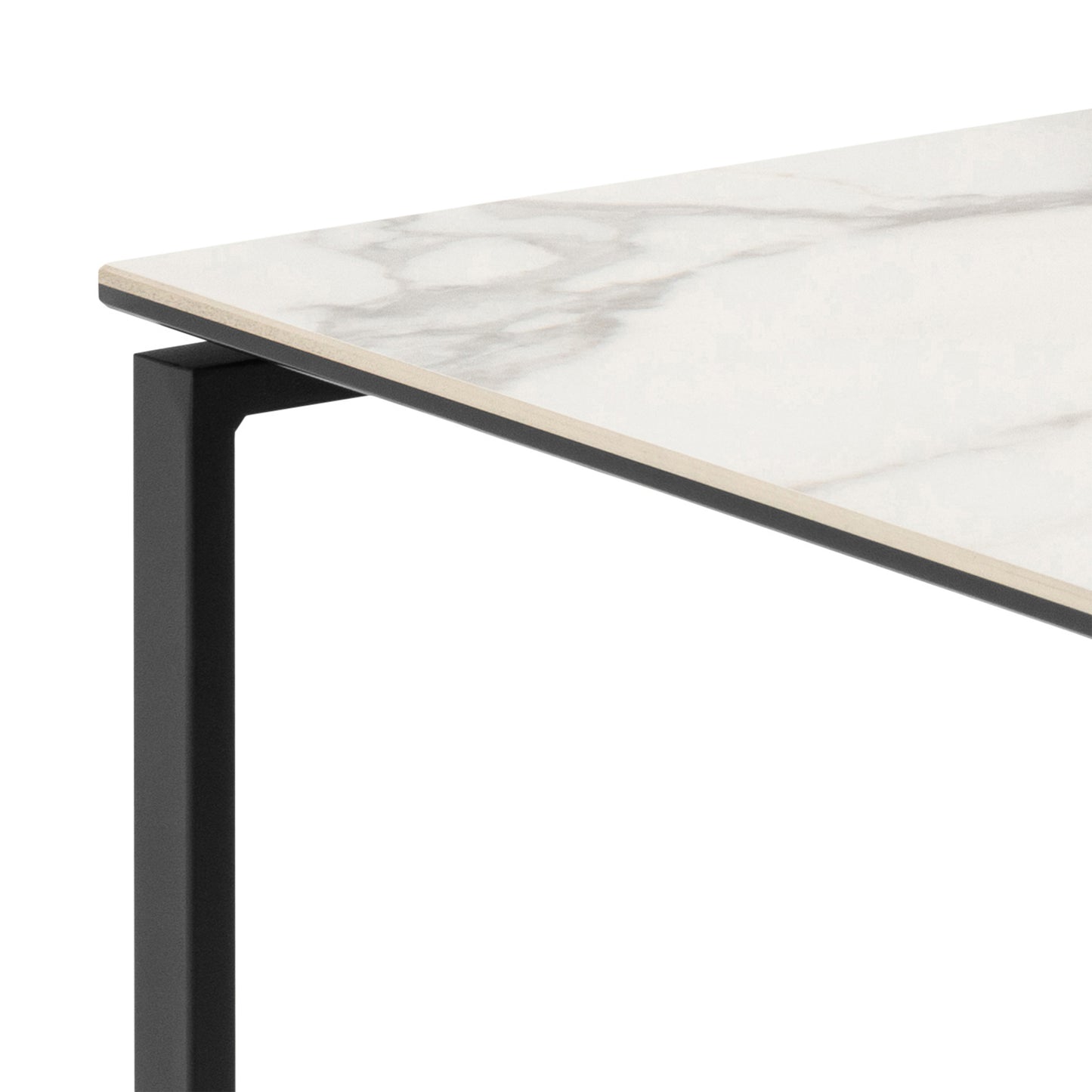 Katrine Square Coffee Table Set in Ceramic White