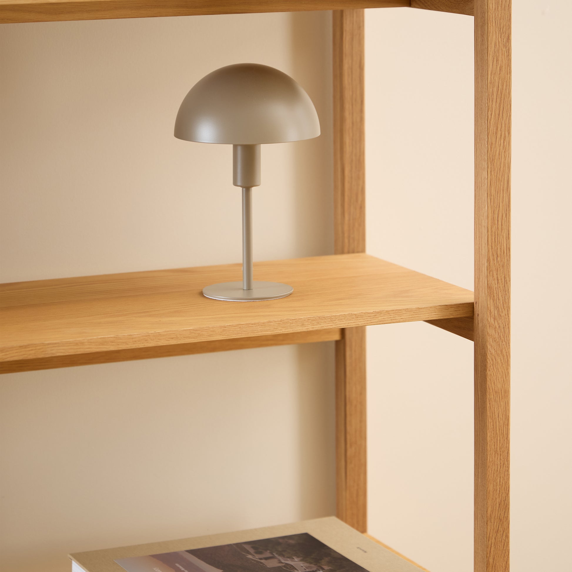 Ludza Rectangular Bookcase With 6 Shelves in Oak
