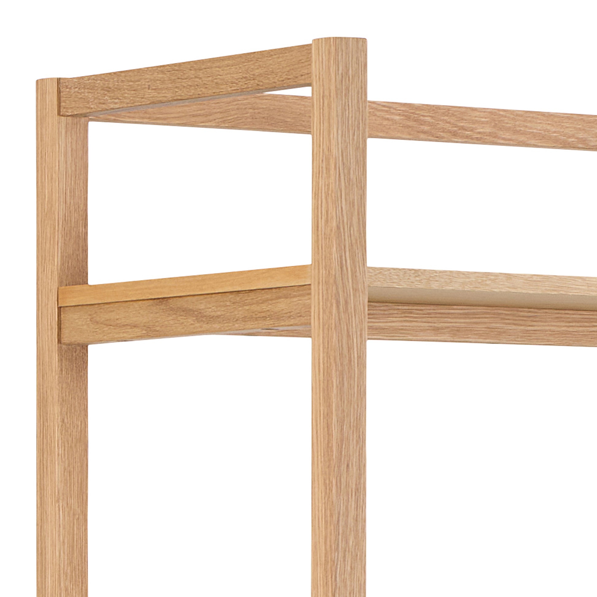 Ludza Rectangular Bookcase With 6 Shelves in Oak