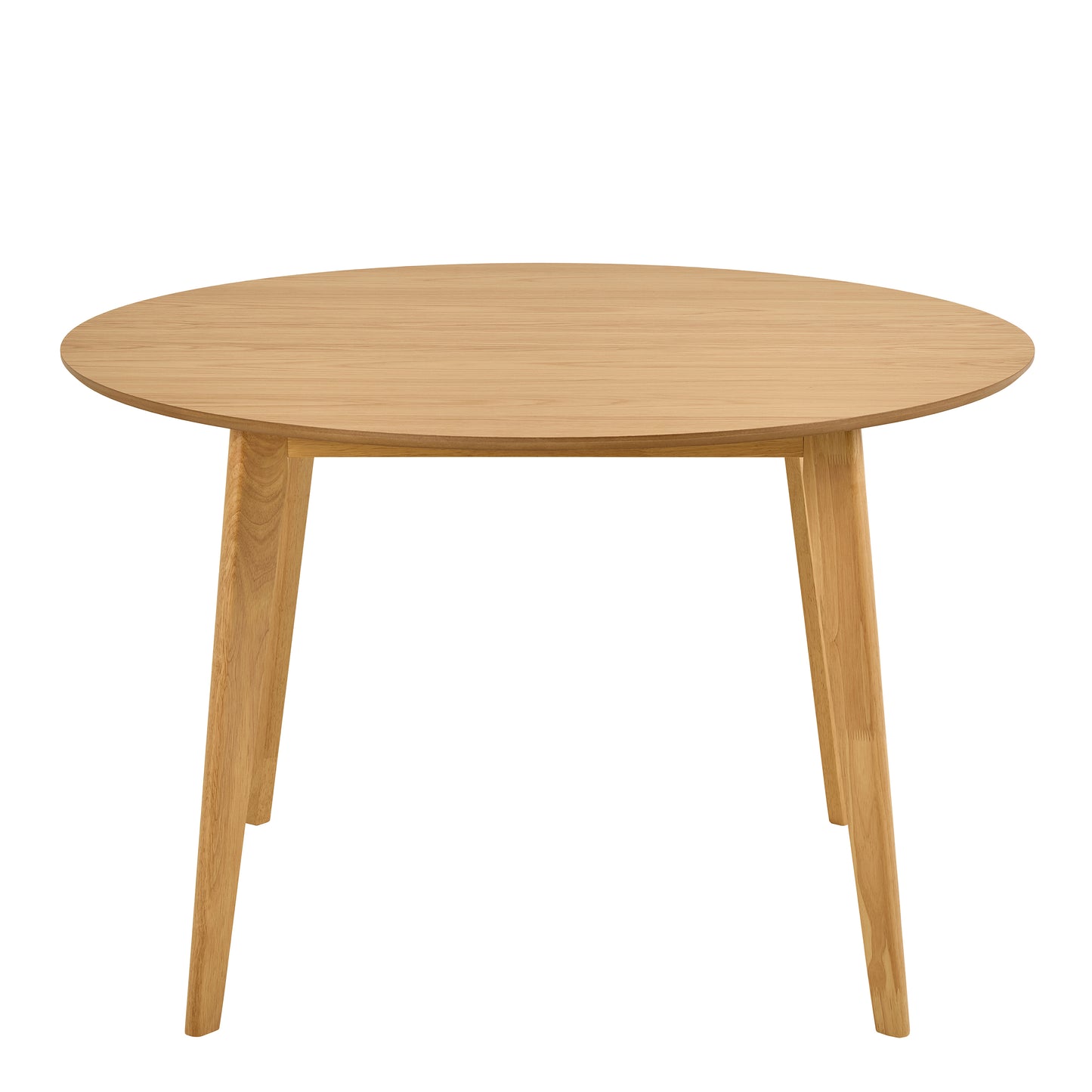 Roxby Round Dining Table in Matt Oak 120cm
