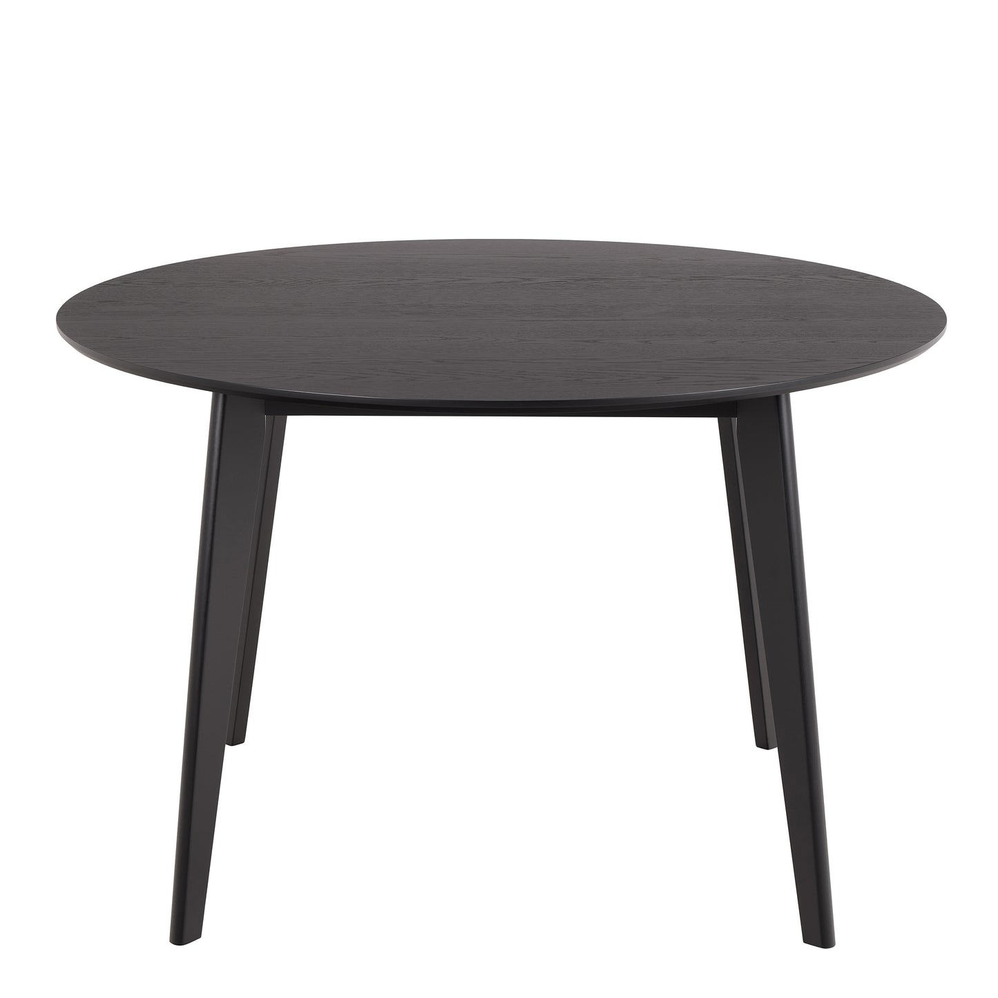 Roxby Round Dining Table in Matt Black 120cm