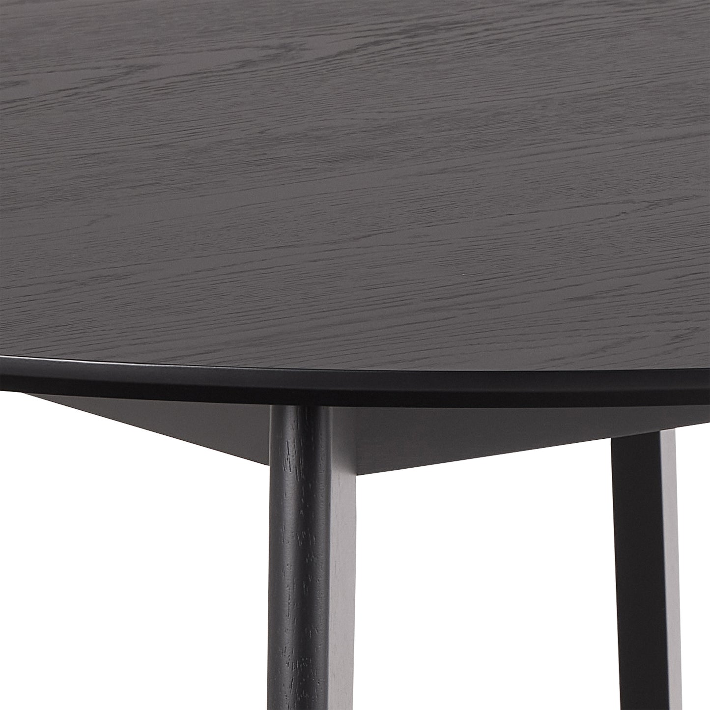Roxby Round Dining Table in Matt Black 120cm