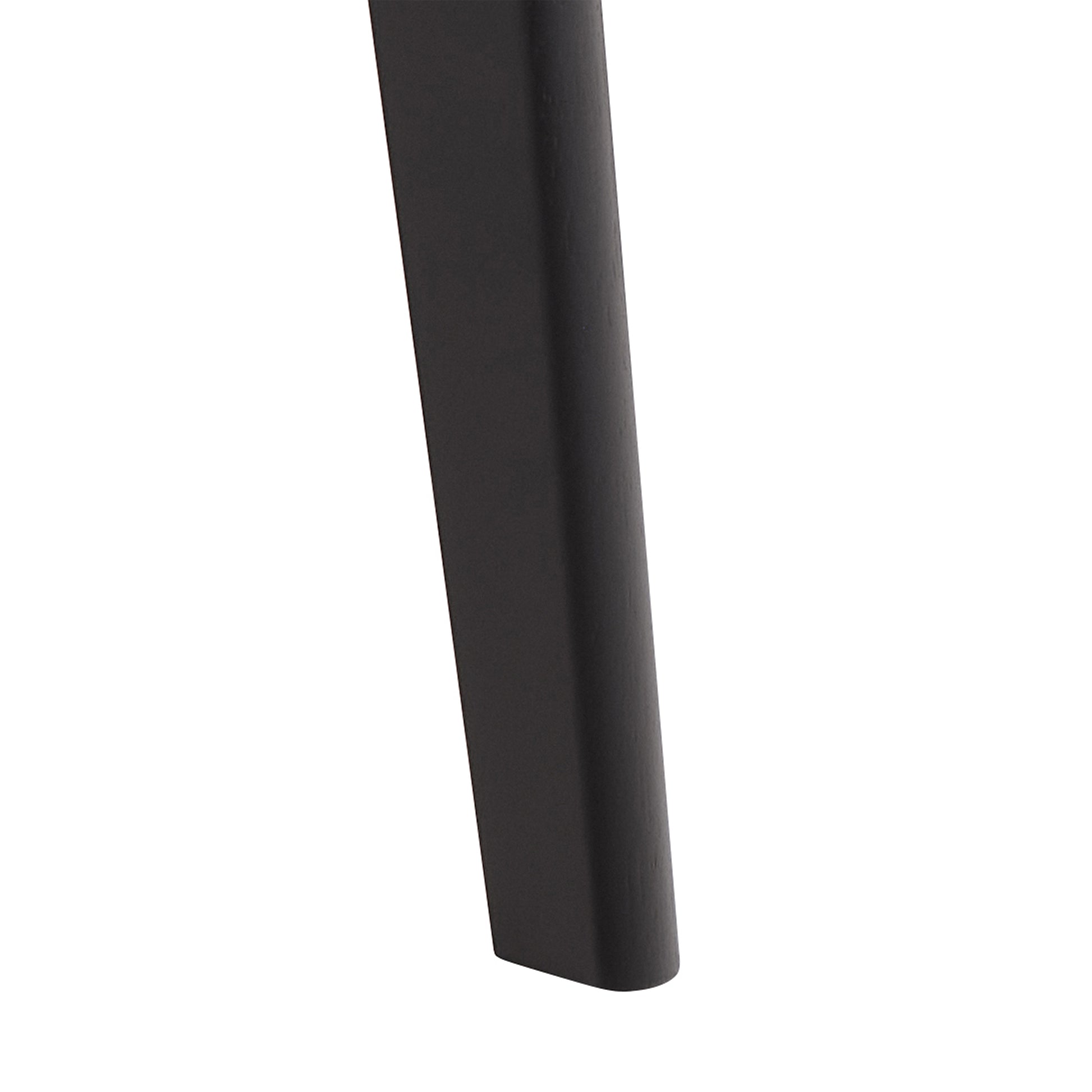 Roxby Round Dining Table in Matt Black 120cm