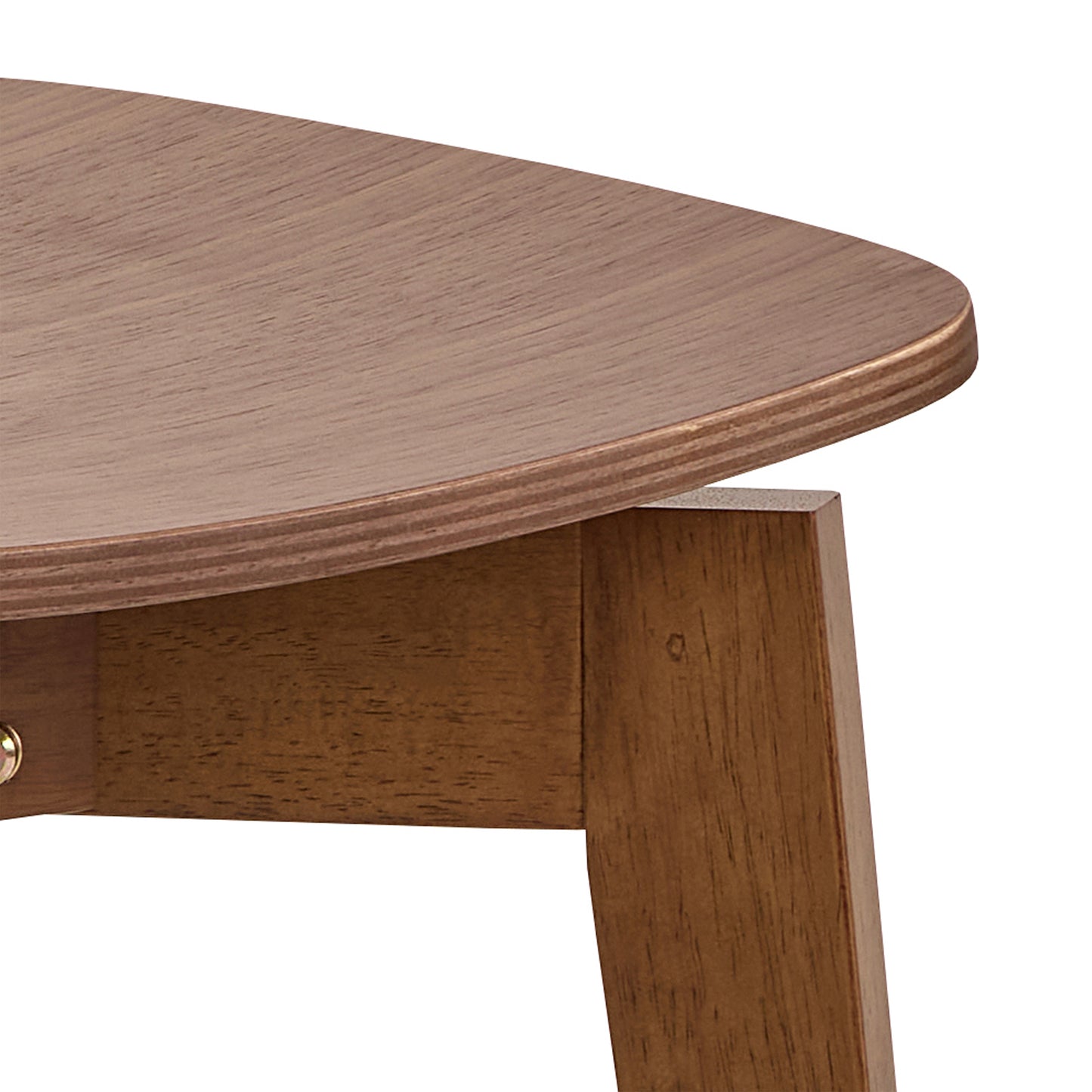 Roxby Round Dining Table in Walnut 120cm includes 4 Roxby Dining Chairs in Walnut