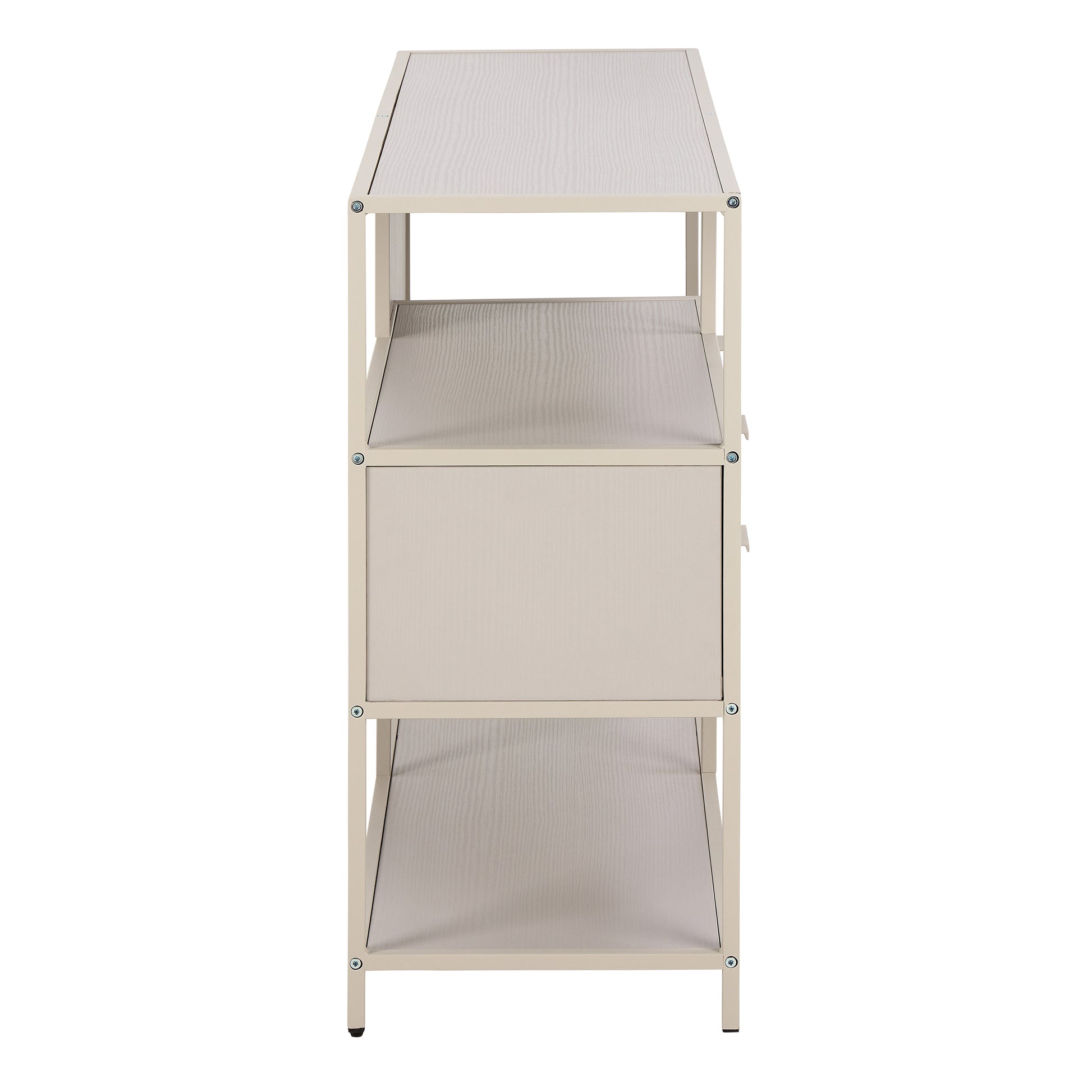 Seaford Grey Storage Unit with 2 Drawers and 3 Shelves