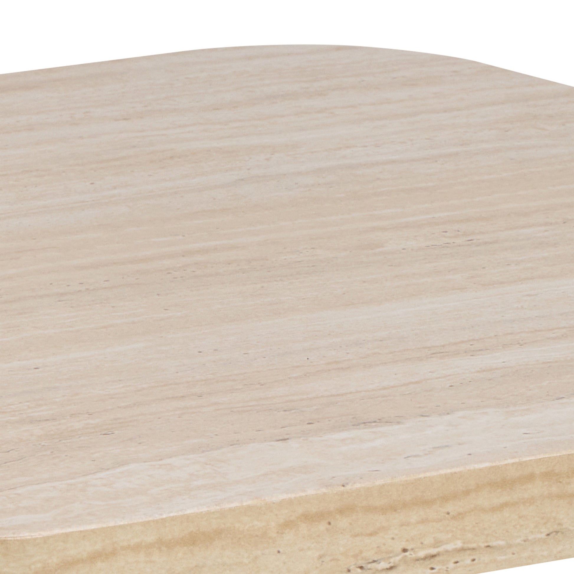 Solano Square Coffee Table in Light Travertine 60 x 60 cm