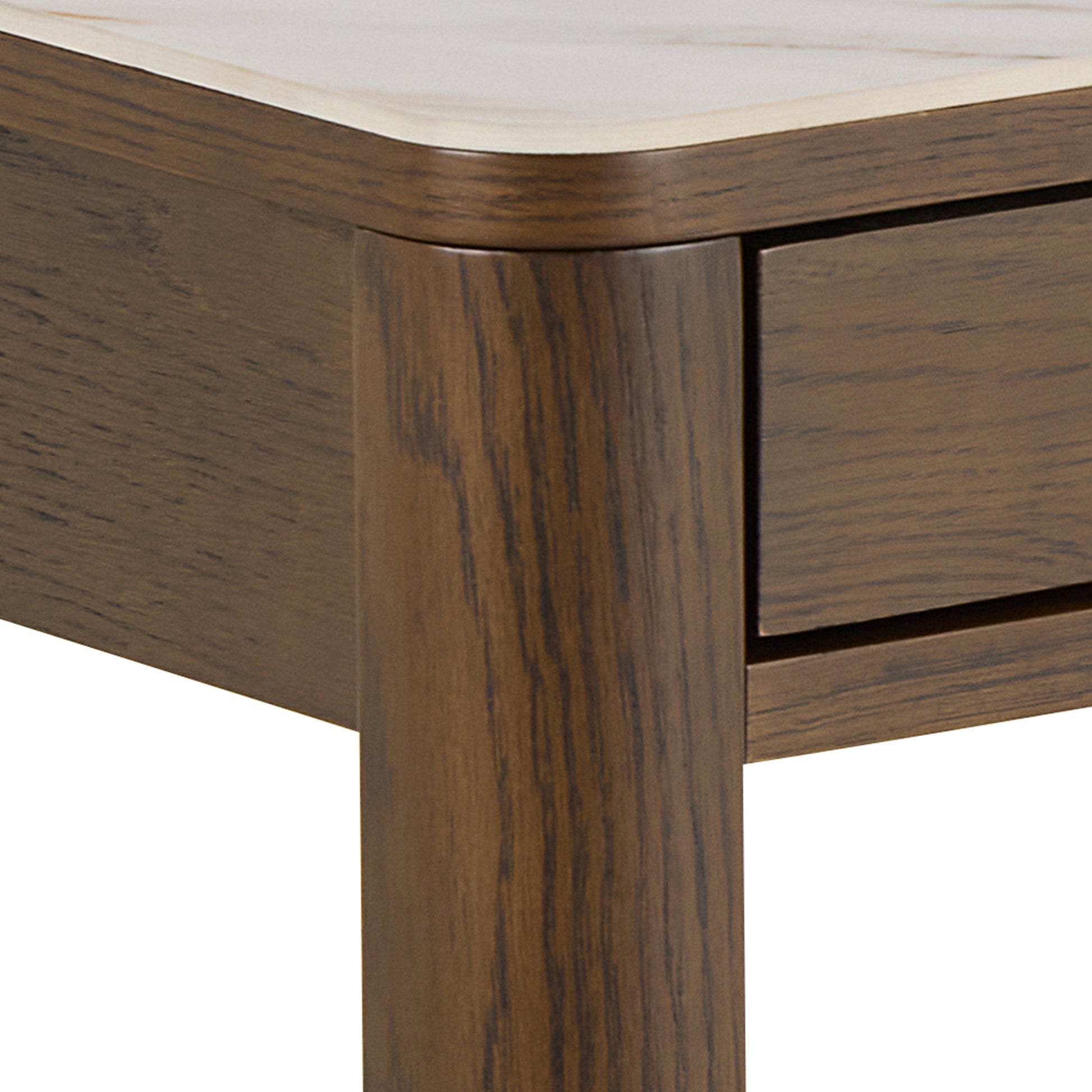 Southampton Rectangular Coffee Table 1 Drawer 1 Shelf  in Cream Ceramic