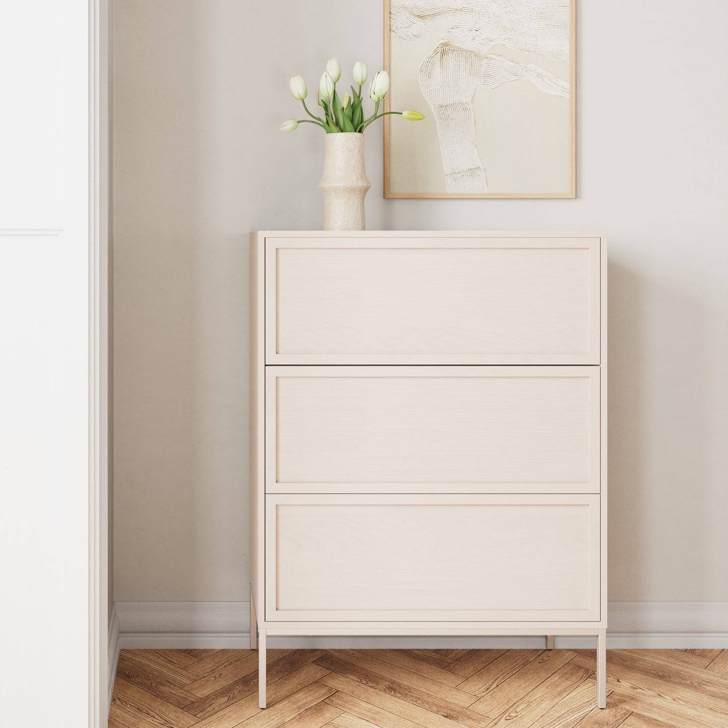 Palmdale 3 Drawer Chest in Grey